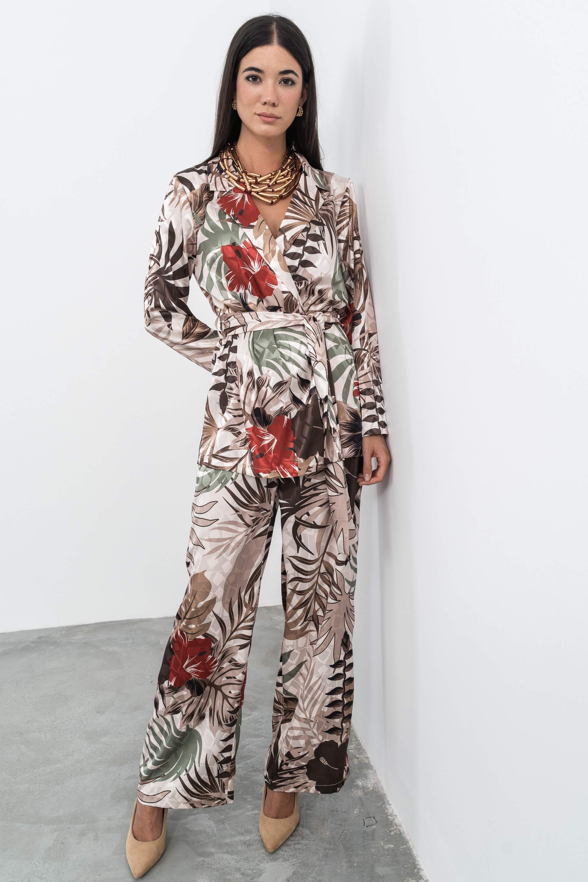 PANTALON SATINADO HOJAS
