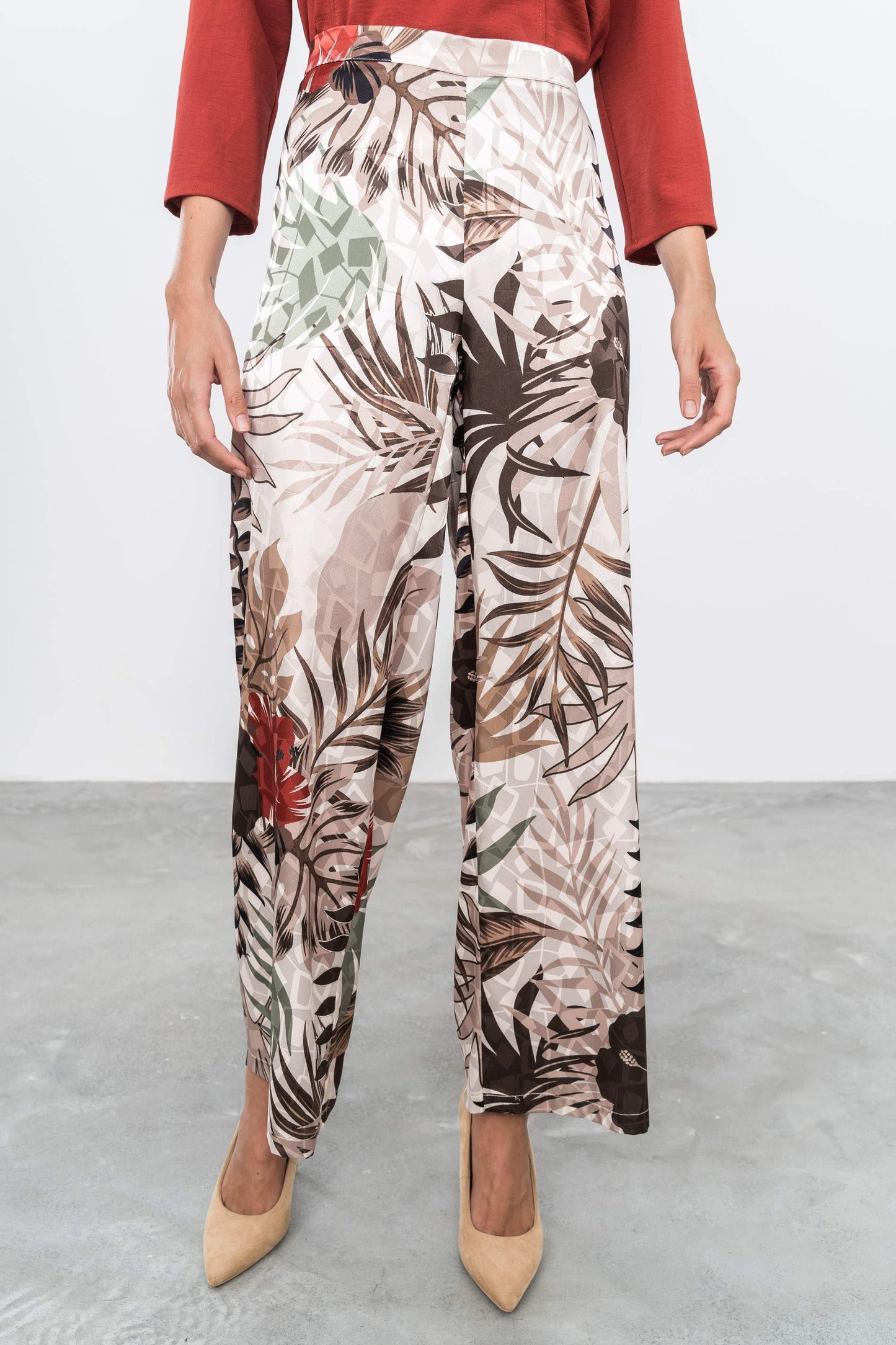 PANTALON SATINADO HOJAS - Imagen 2