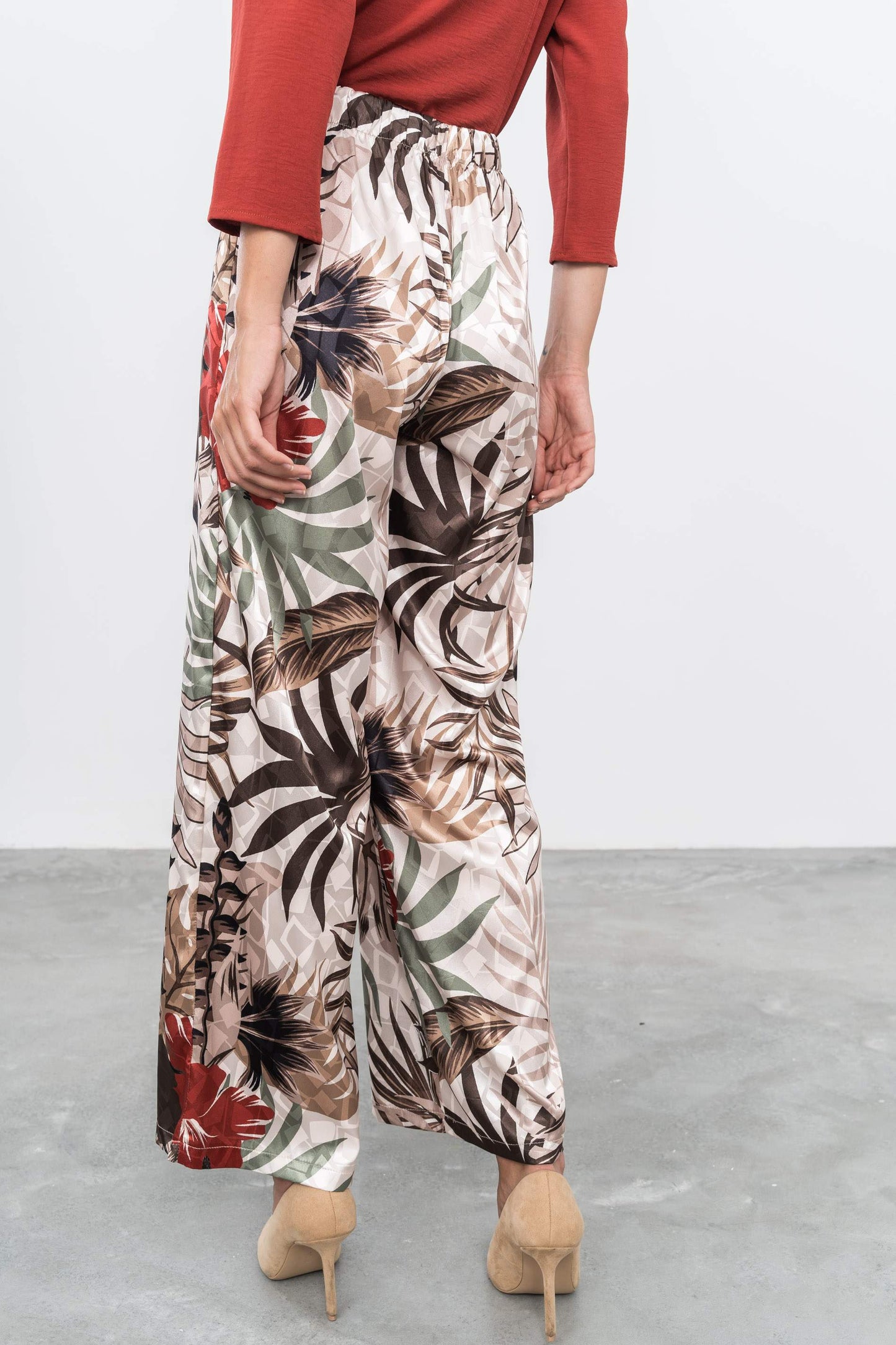 PANTALON SATINADO HOJAS - Imagen 3