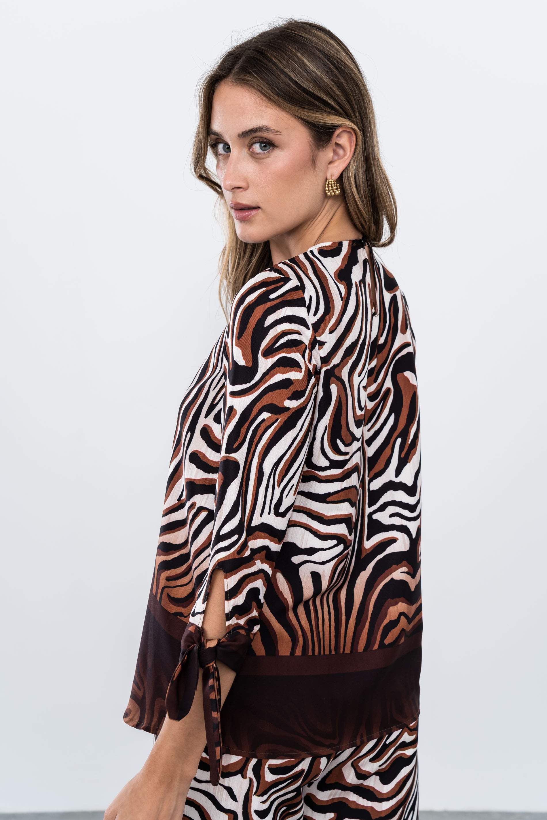 BLUSA PUNO LAZO CEBRA - Imagen 4