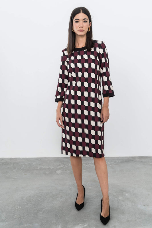 VESTIDO GEOMETRICOS VIVO