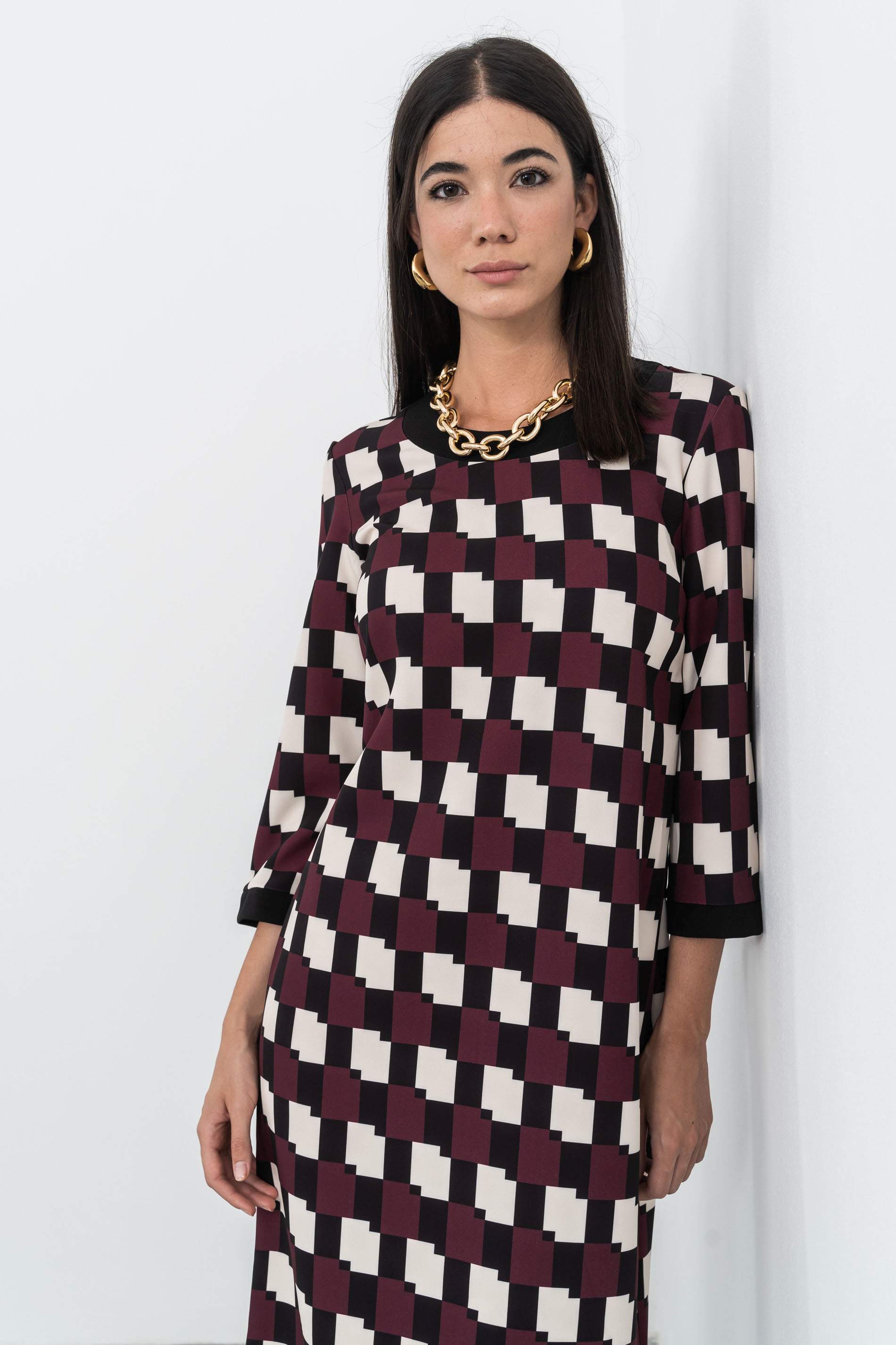 VESTIDO GEOMETRICOS VIVO - Imagen 3