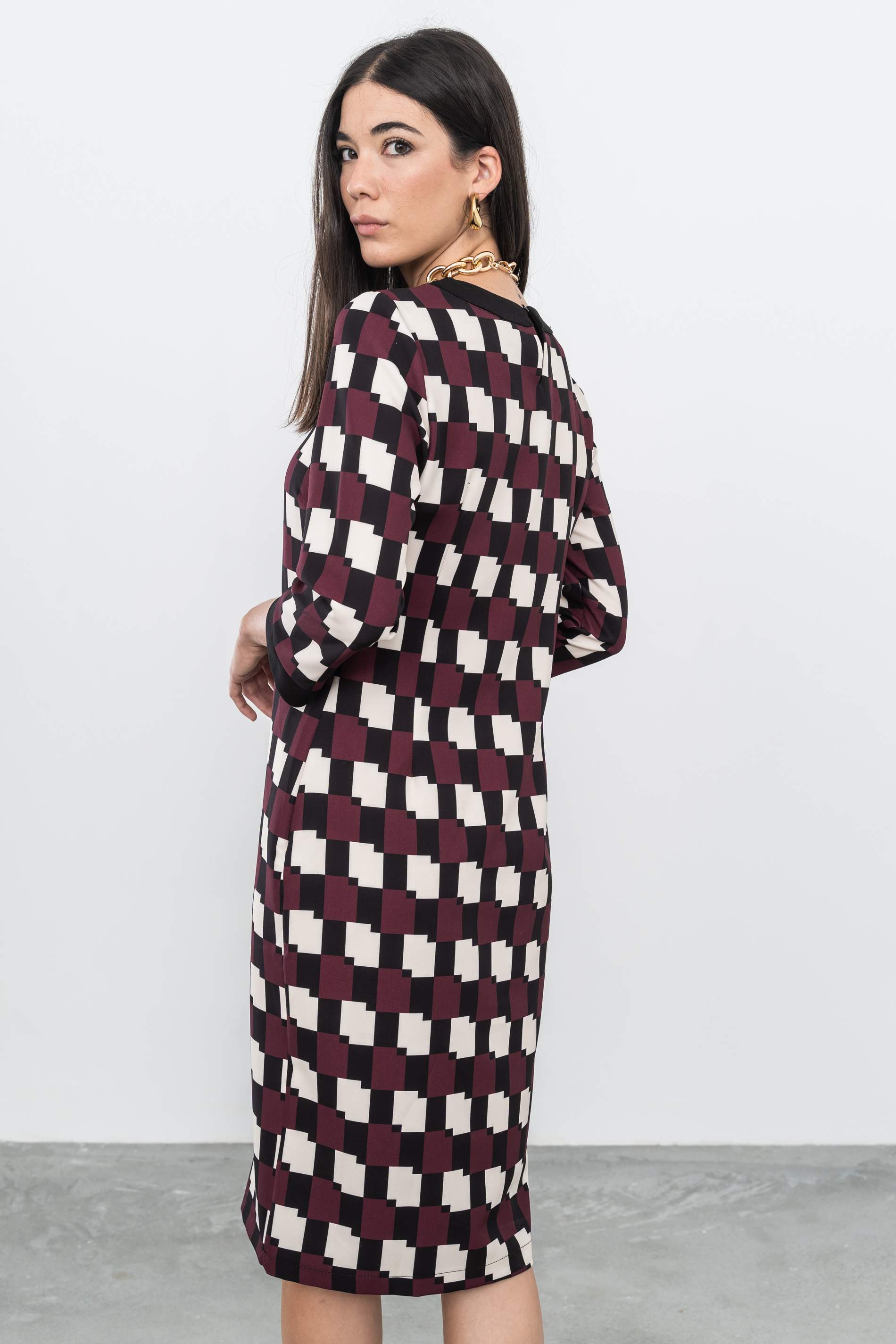 VESTIDO GEOMETRICOS VIVO - Imagen 6