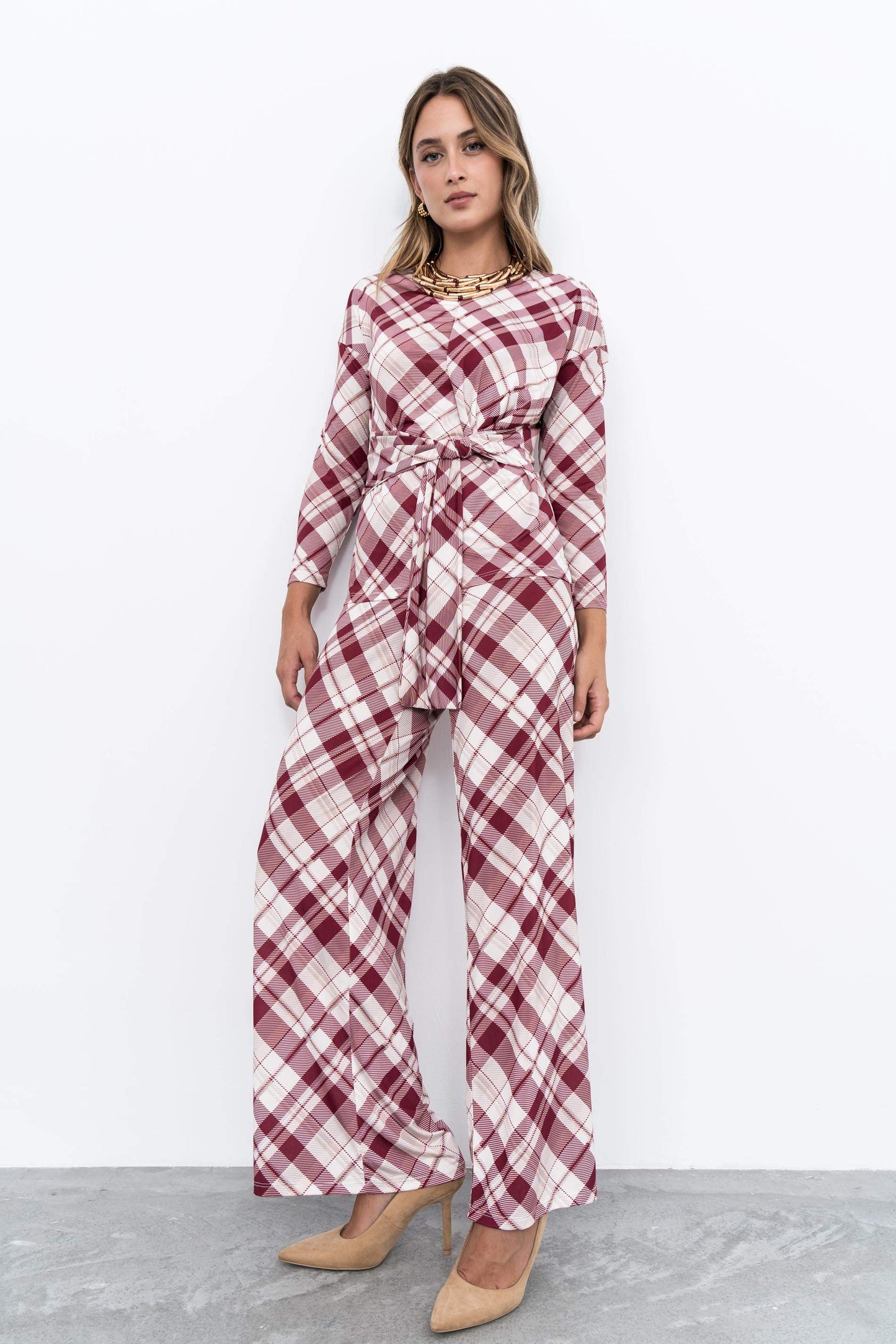 PANTALON PUNTO CUADROS