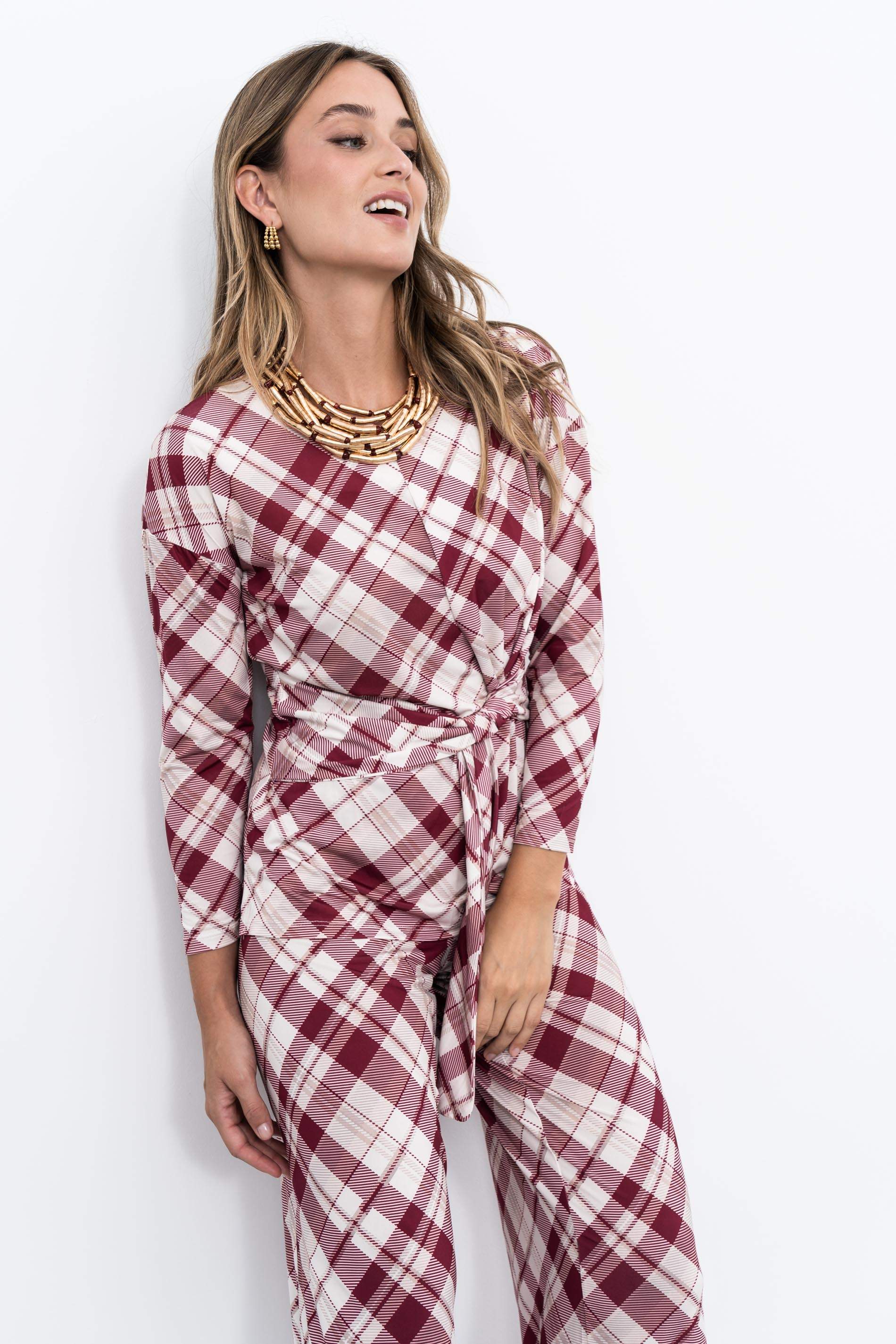 PANTALON PUNTO CUADROS - Imagen 2