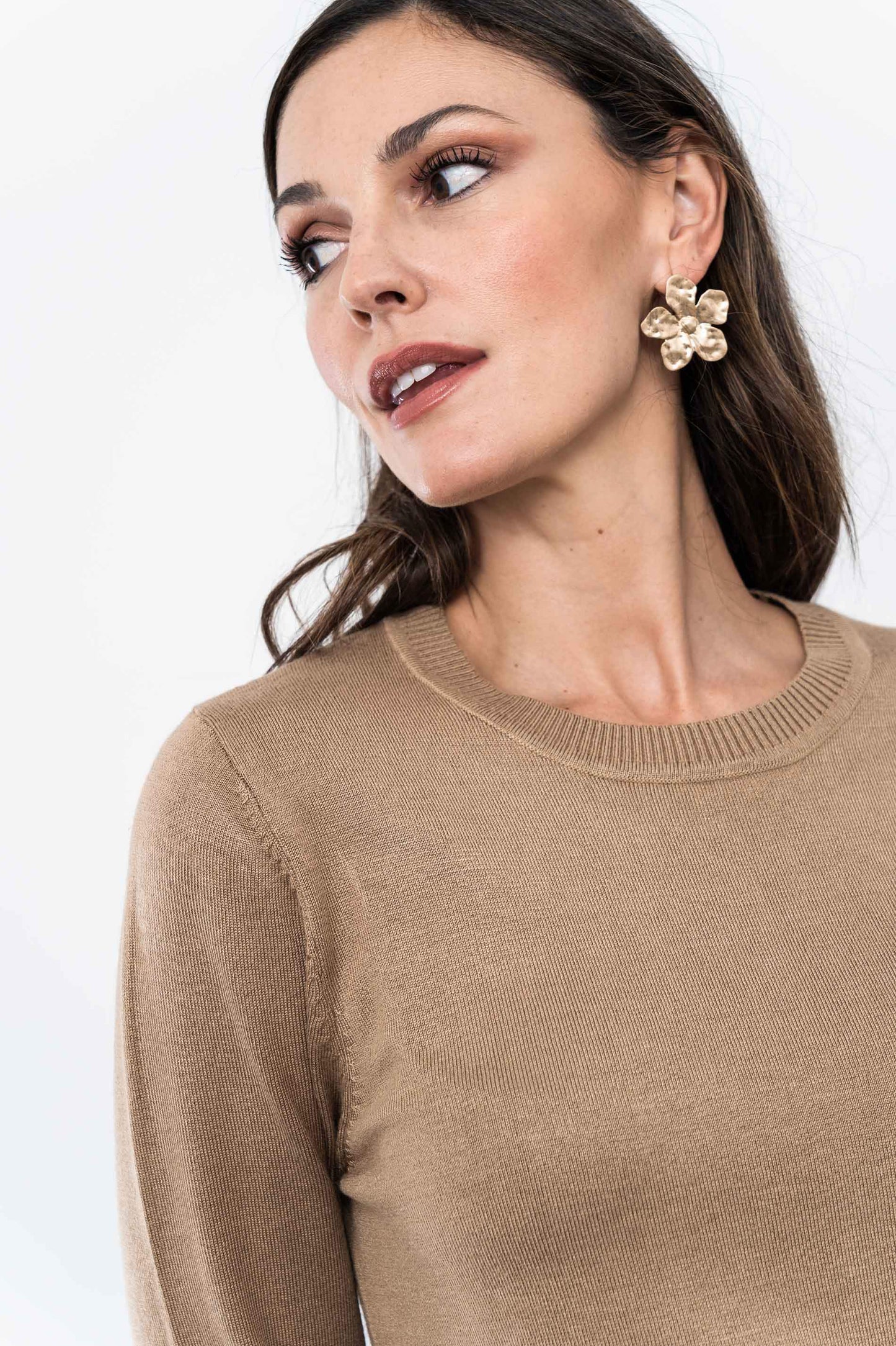 JERSEY TACHAS BAJO CAMEL - Imagen 3