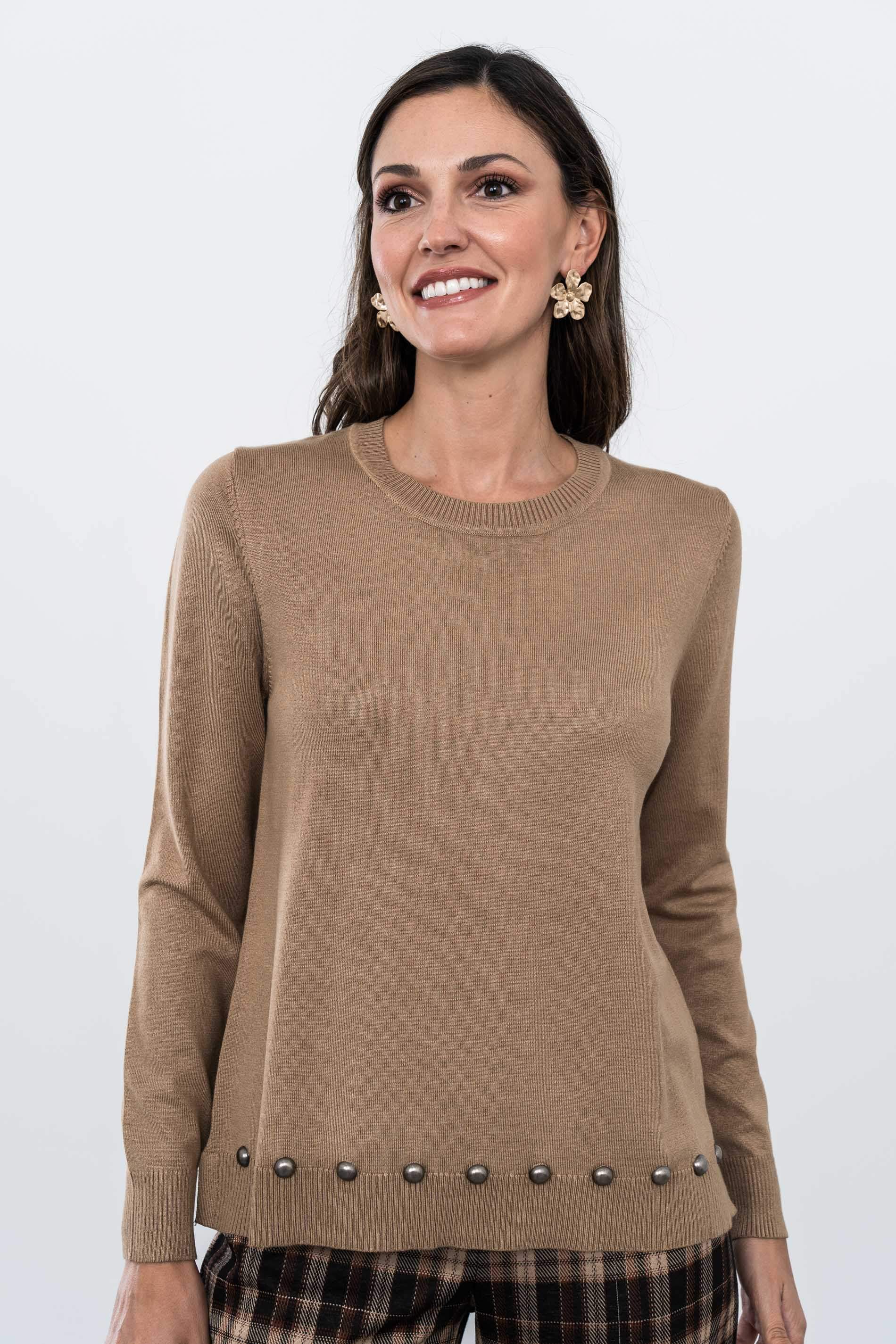 JERSEY TACHAS BAJO CAMEL - Imagen 7