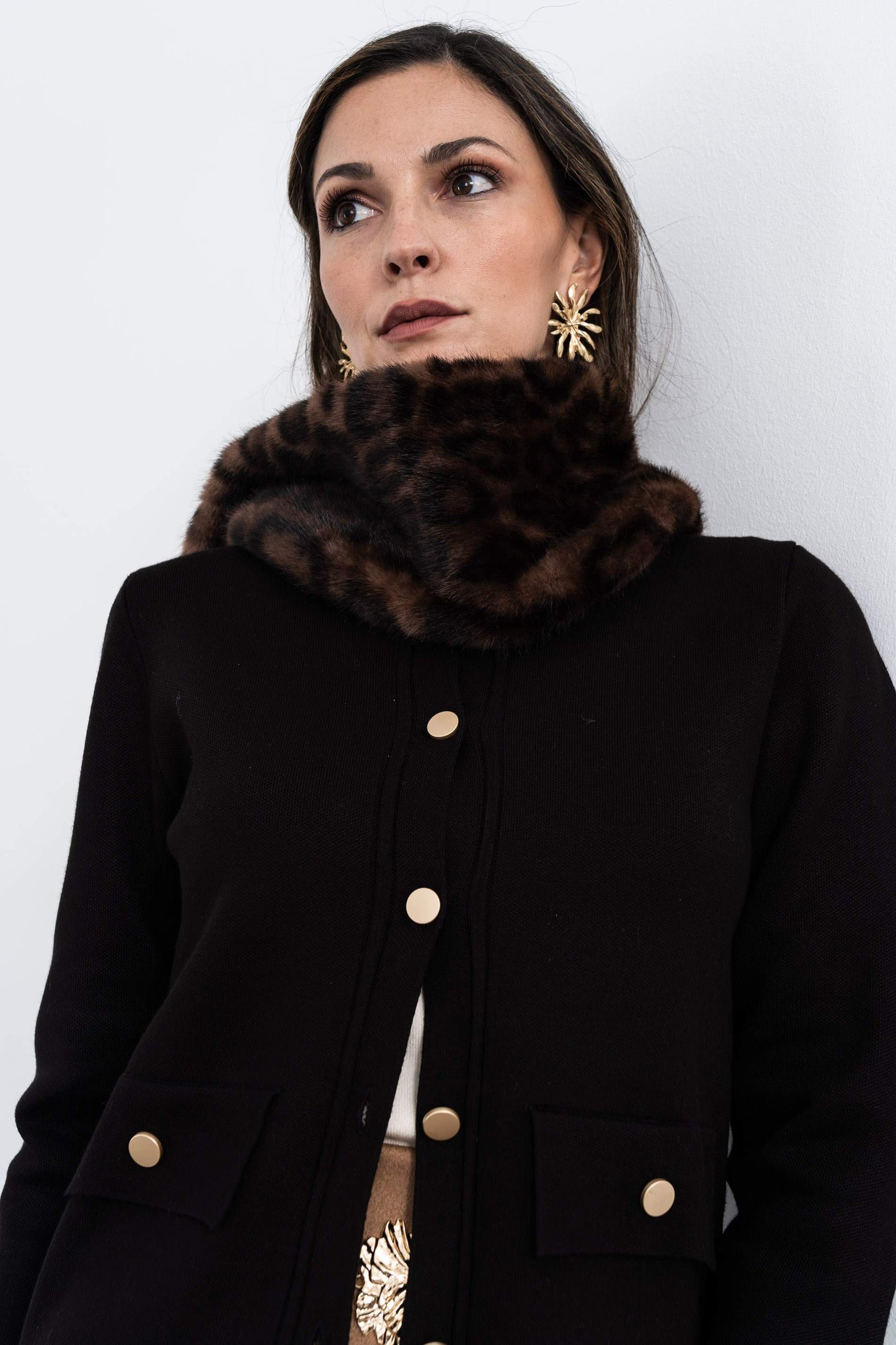 CHAQUETA DESFLECADA NEGRO - Imagen 7