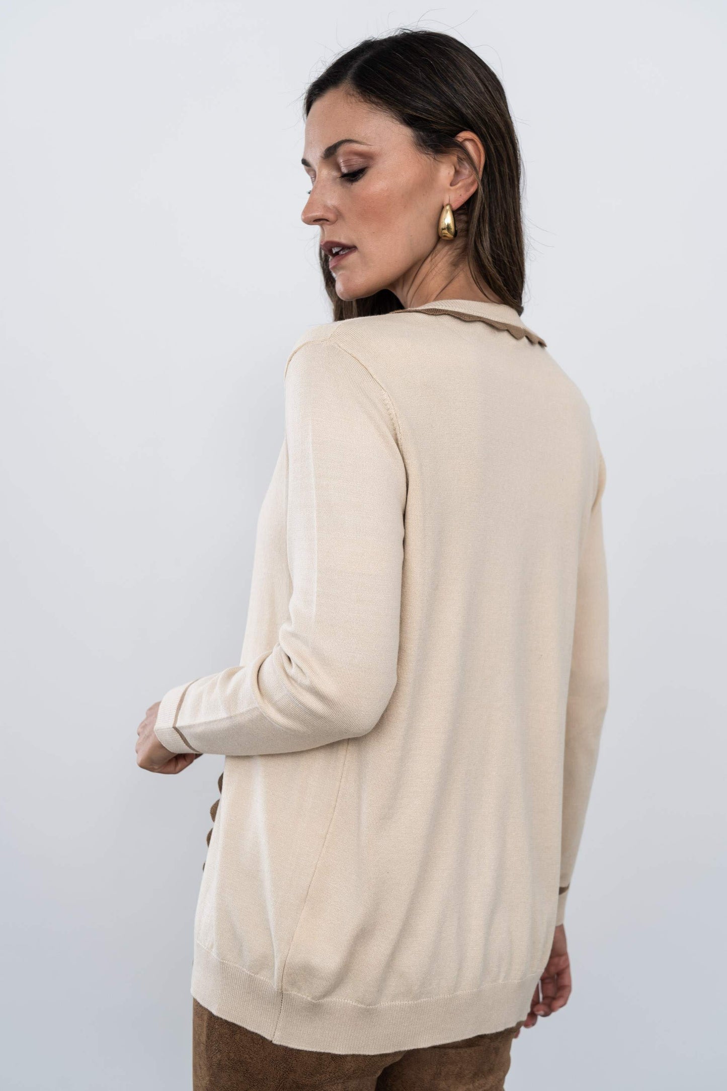 CHAQUETA DETALLE ONDAS PIEDRA - Imagen 6