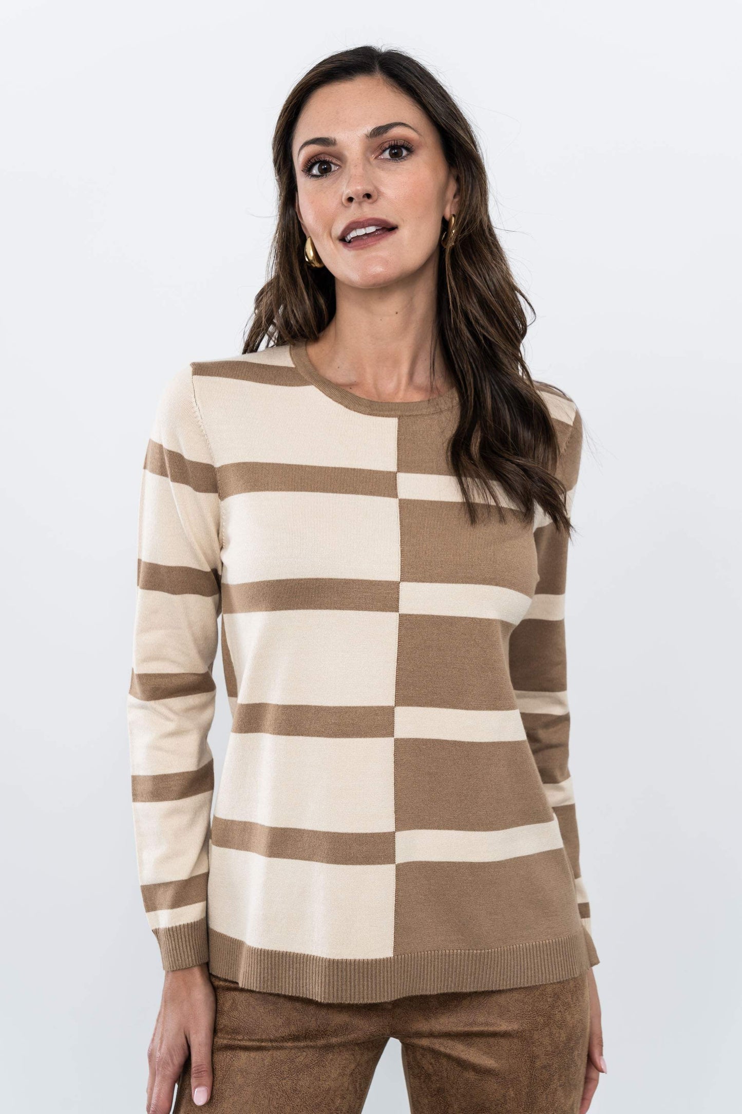 JERSEY RAYAS COMBINADAS CAMEL - Imagen 2