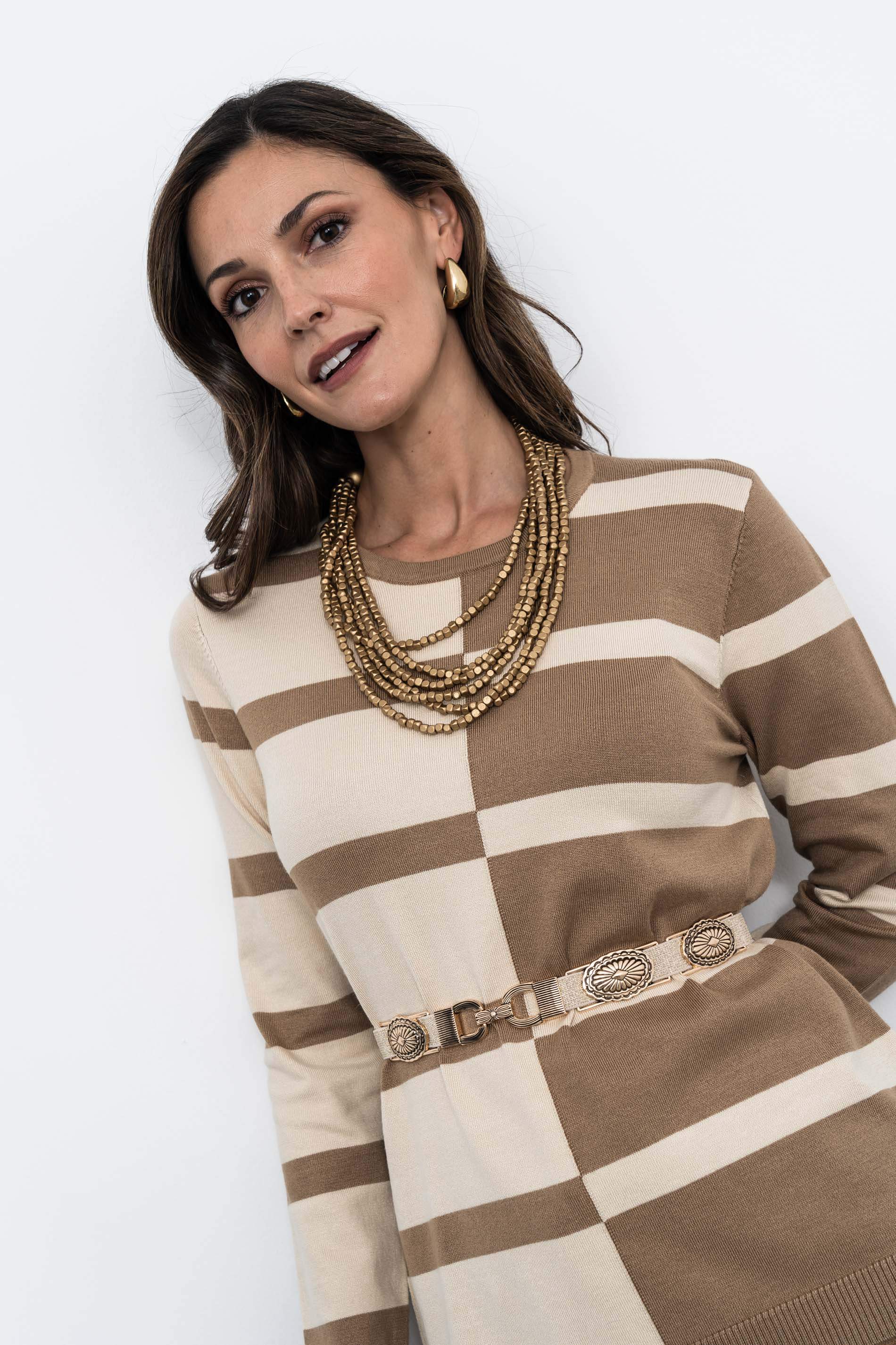 JERSEY RAYAS COMBINADAS CAMEL - Imagen 7