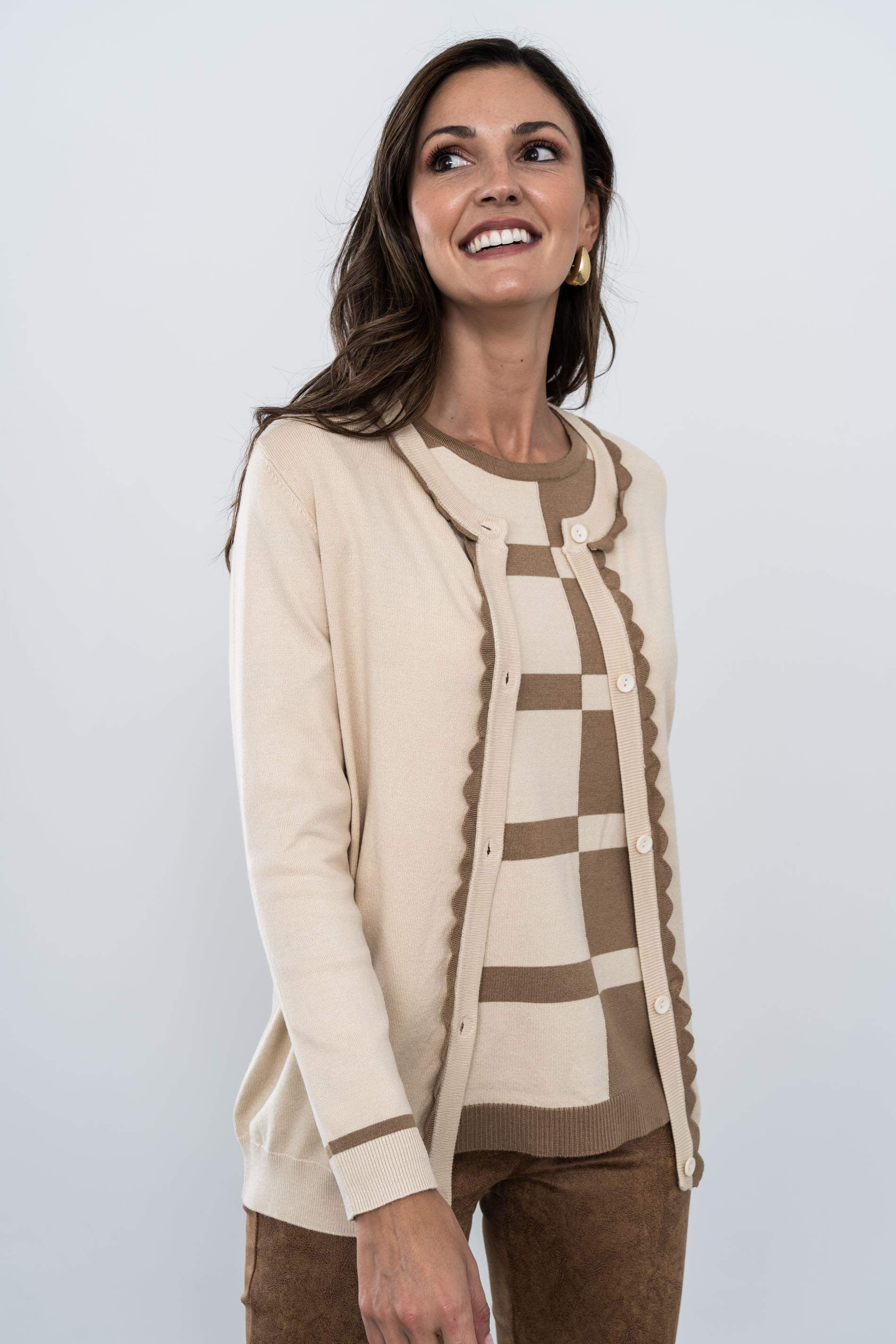 JERSEY RAYAS COMBINADAS CAMEL - Imagen 8