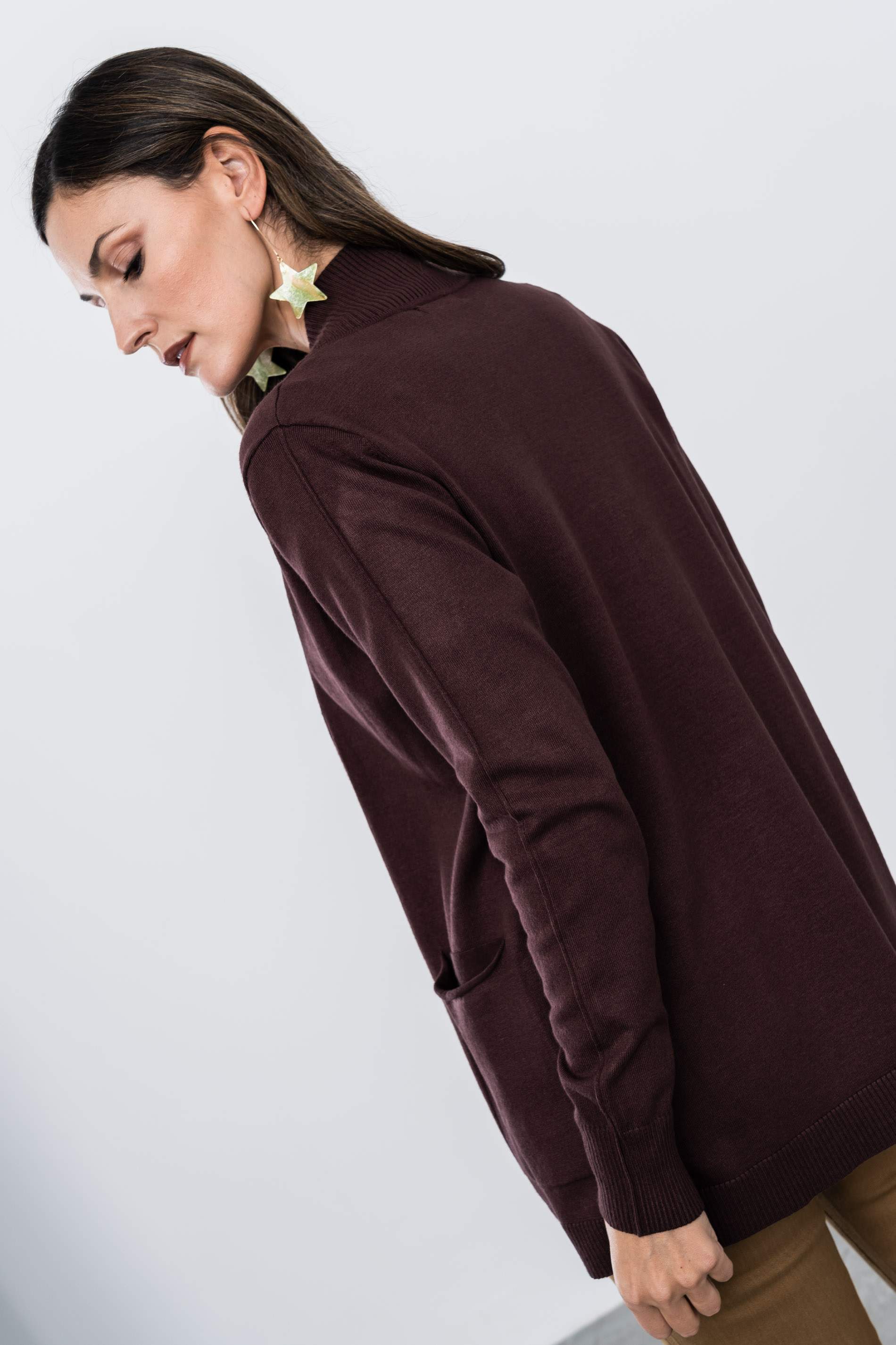 CHAQUETA SOLAPA CANALE CHOCOLATE - Imagen 4