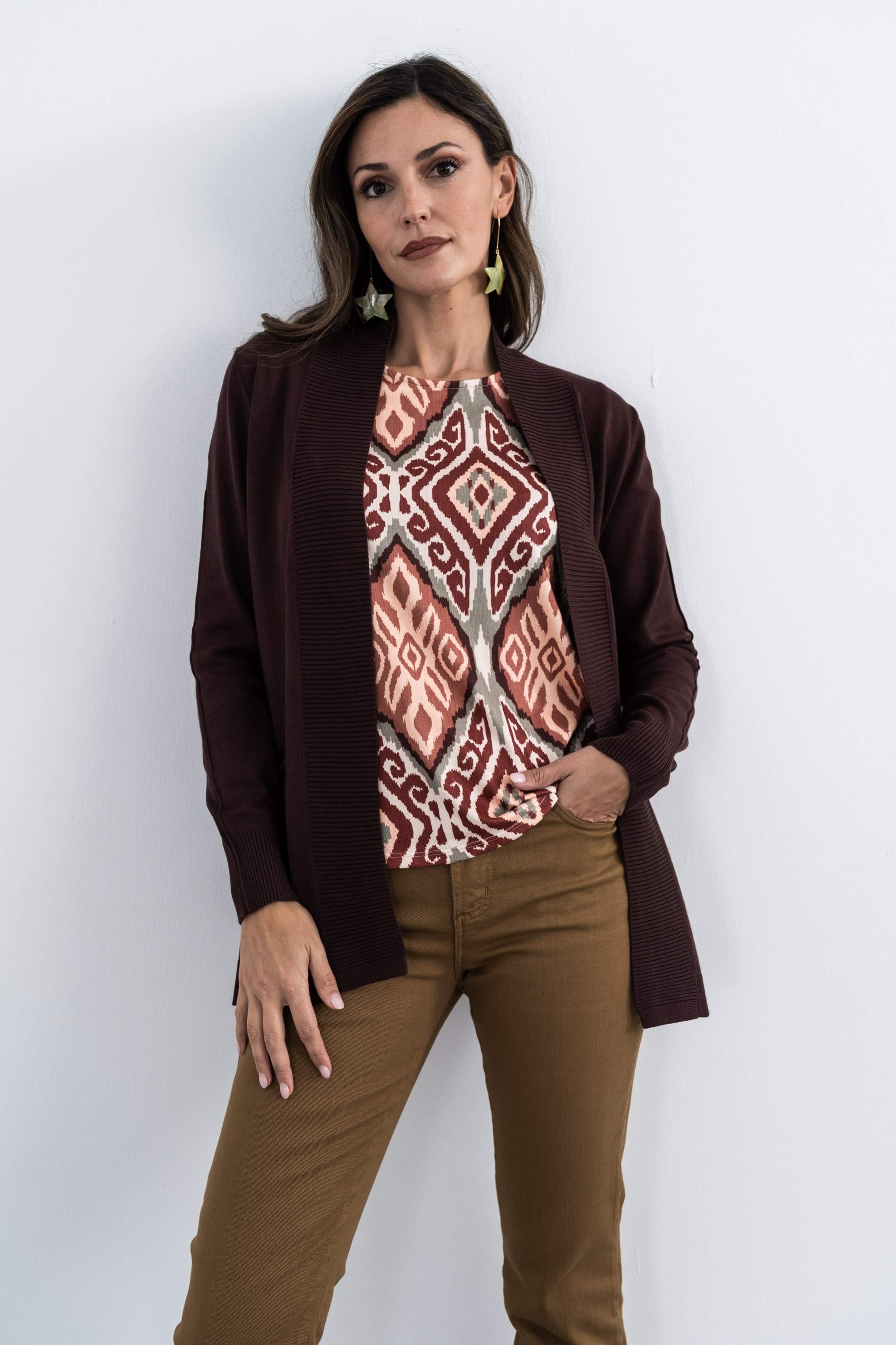 CHAQUETA SOLAPA CANALE CHOCOLATE - Imagen 6