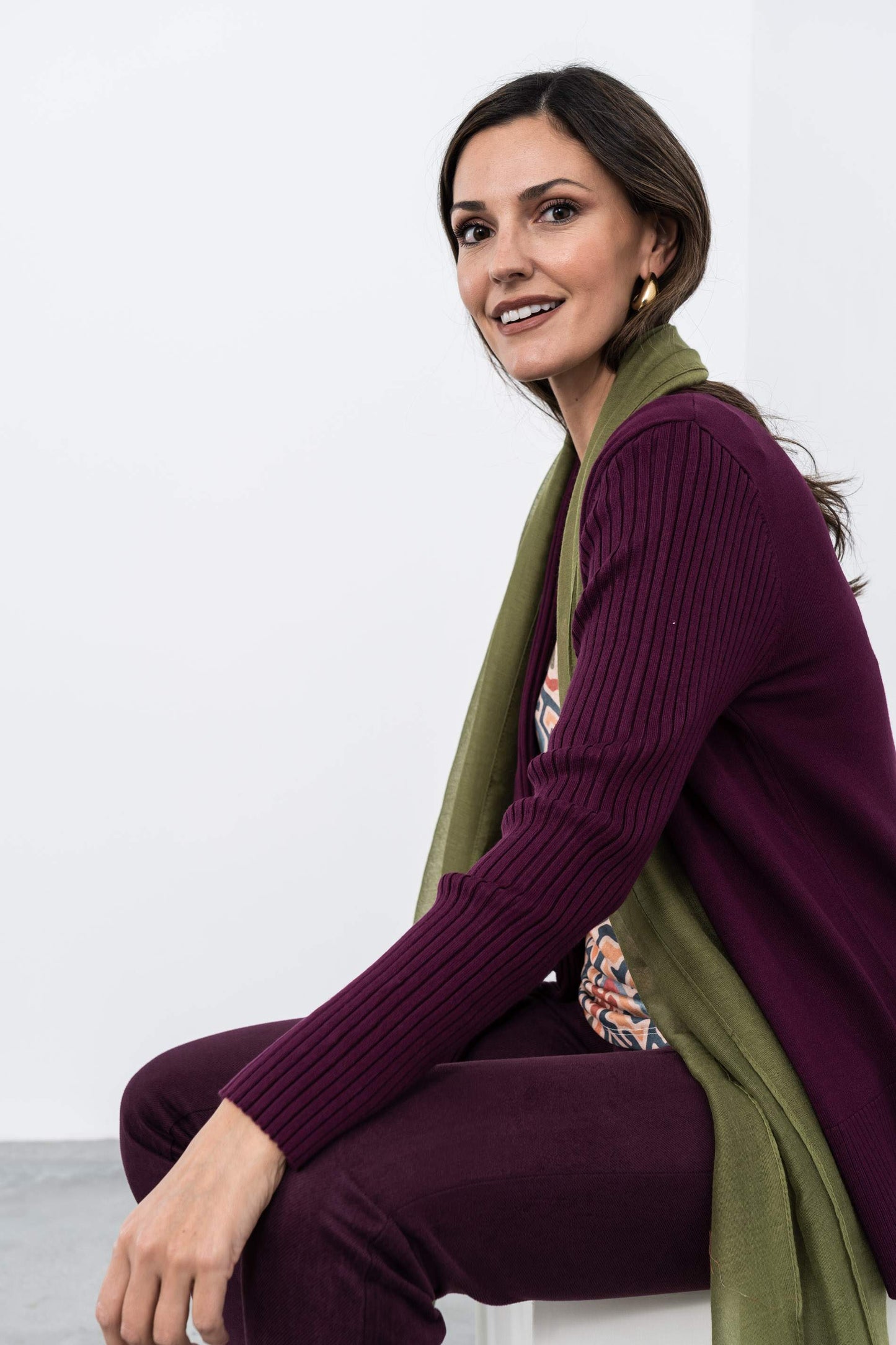 CHAQUETA CANALE COMBINADO BERENJENA - Imagen 4