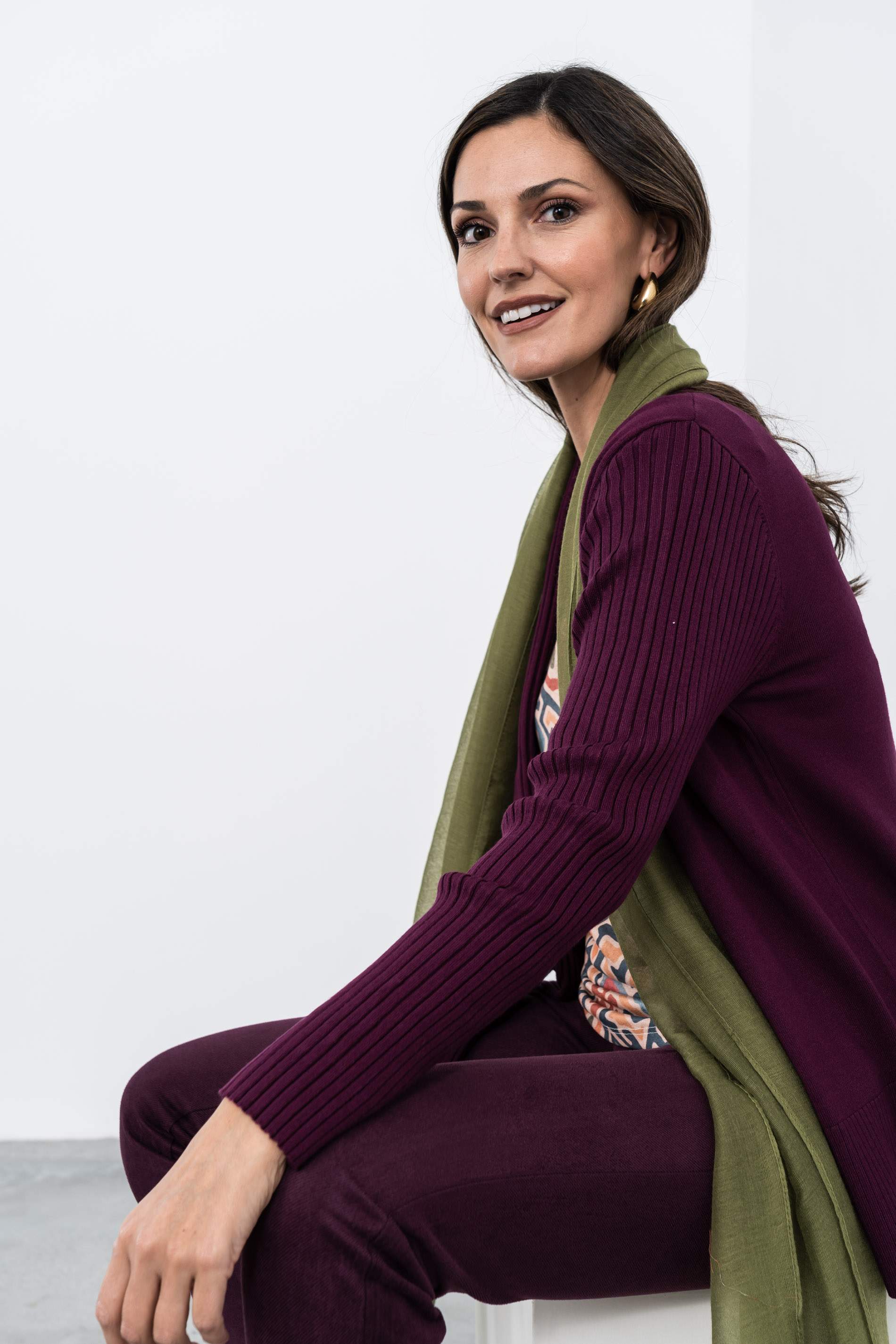 CHAQUETA CANALE COMBINADO BERENJENA - Imagen 4