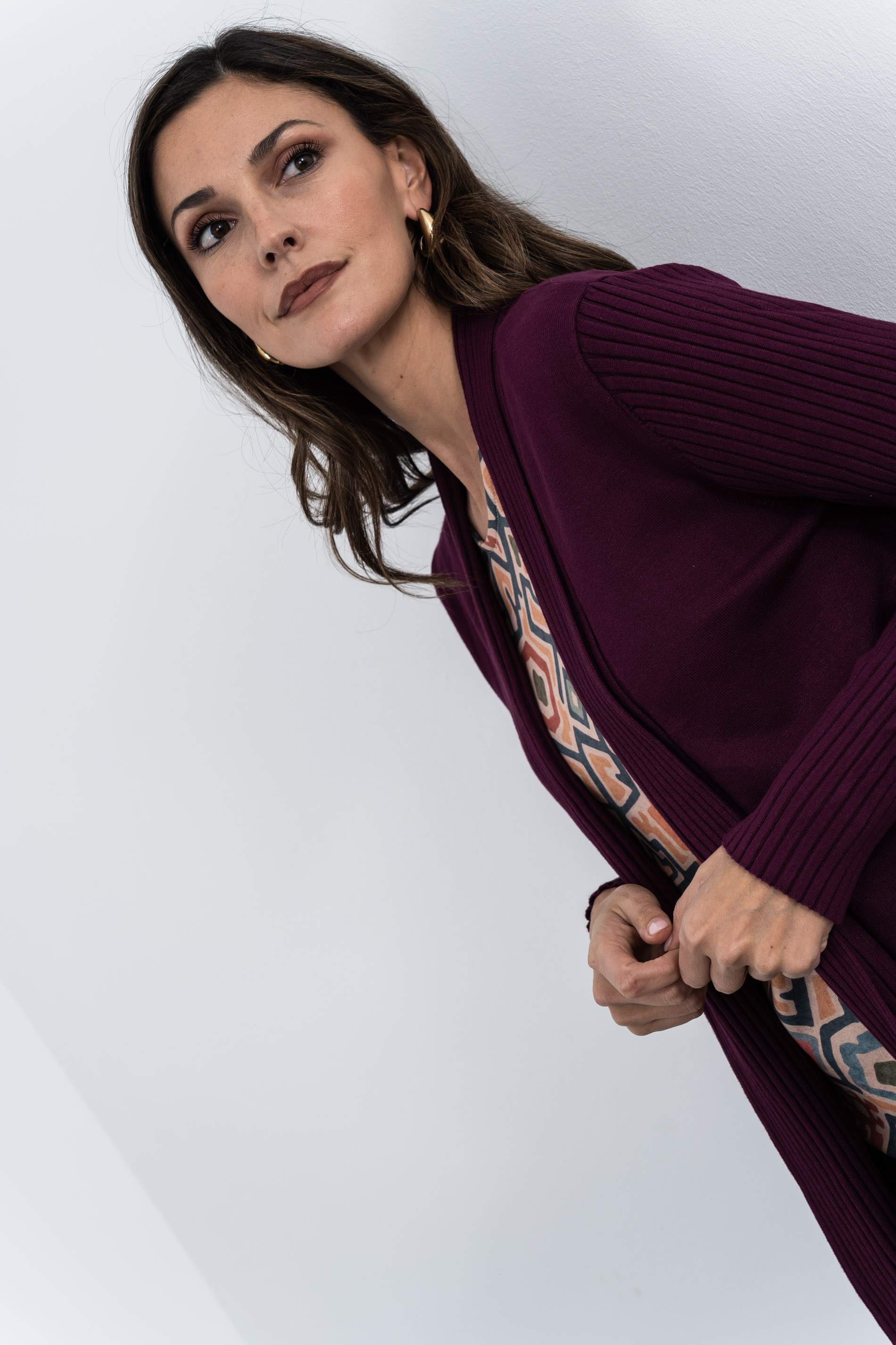 CHAQUETA CANALE COMBINADO BERENJENA - Imagen 5