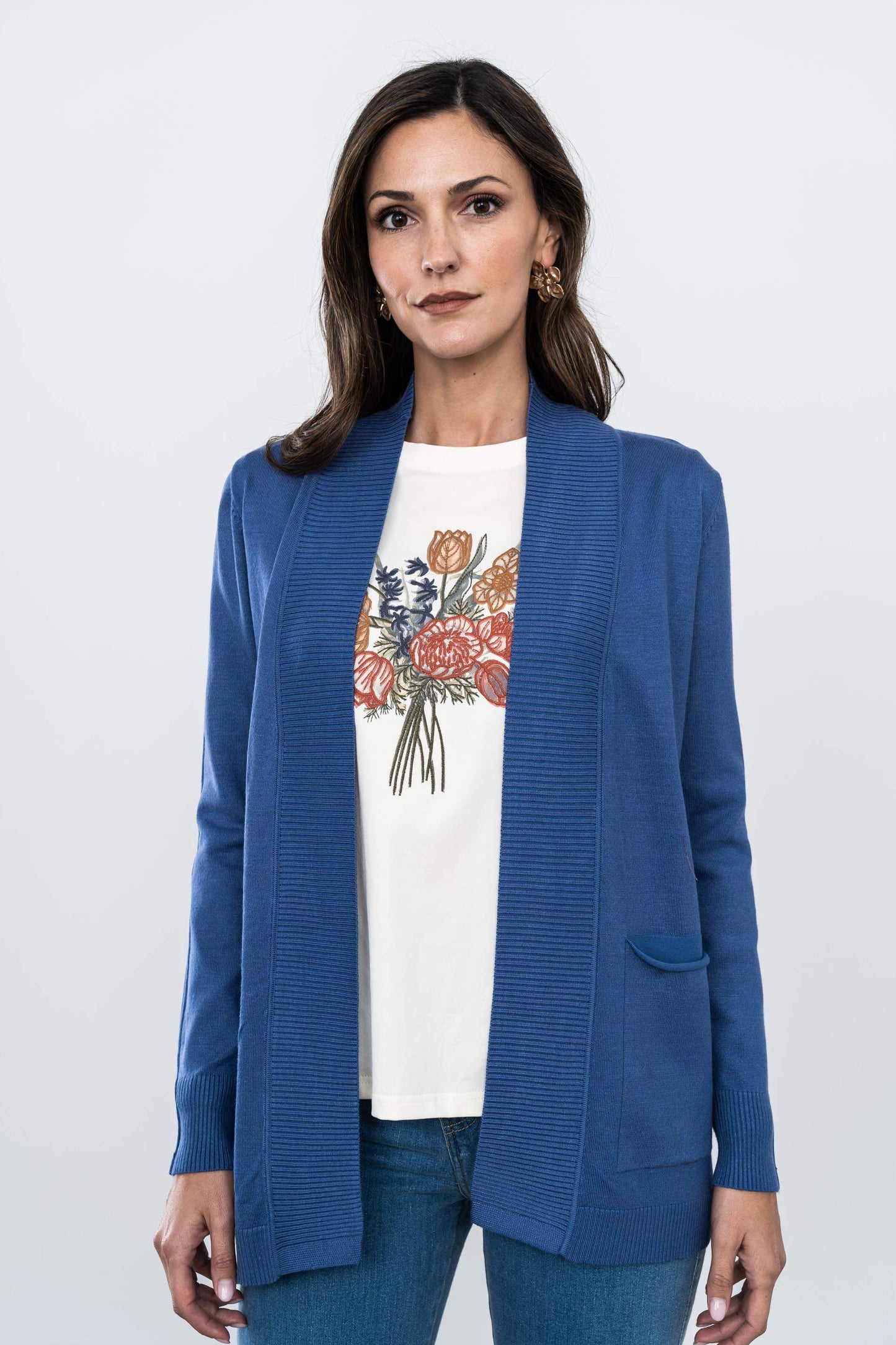 CHAQUETA SOLAPA CANALE INDIGO