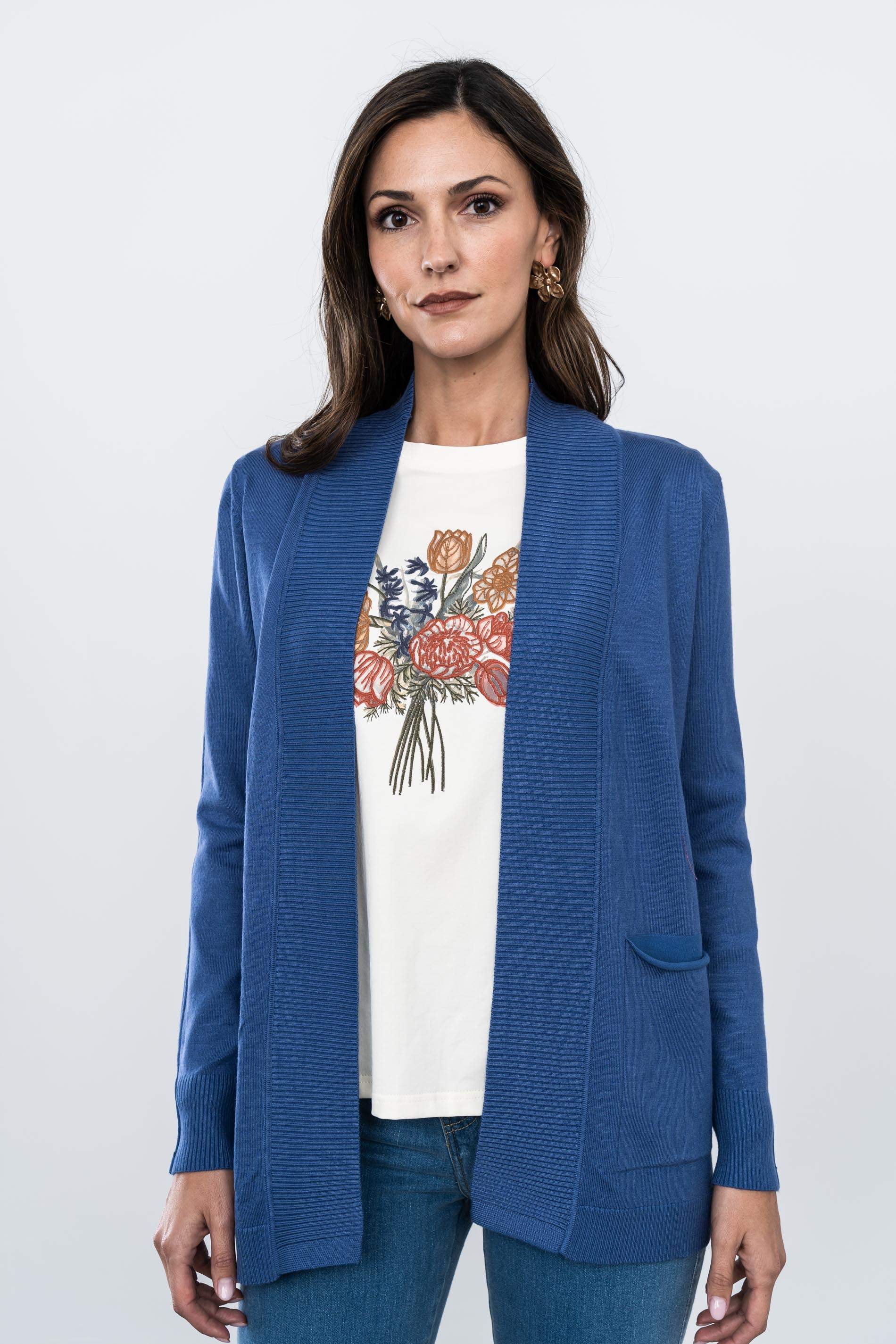 CHAQUETA SOLAPA CANALE INDIGO