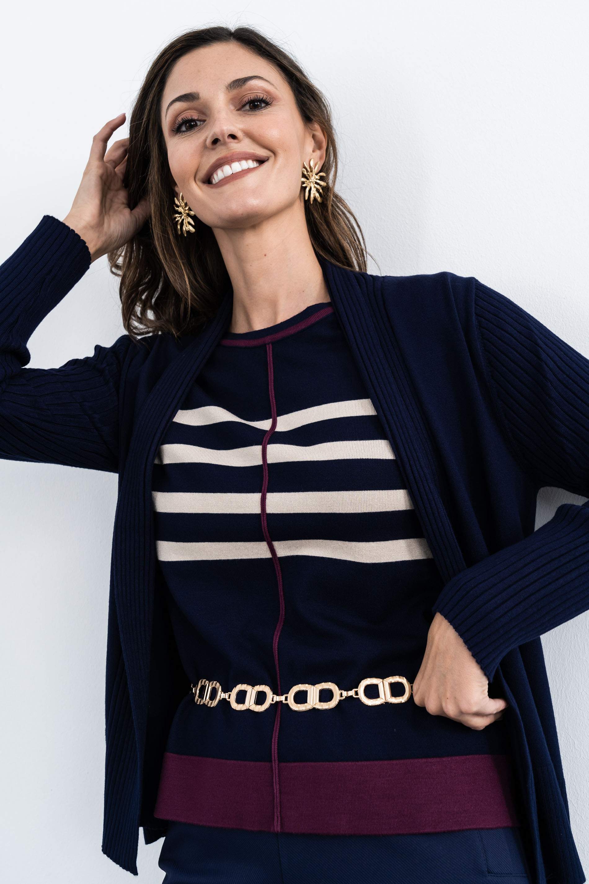 CHAQUETA CANALE COMBINADO MARINO - Imagen 6