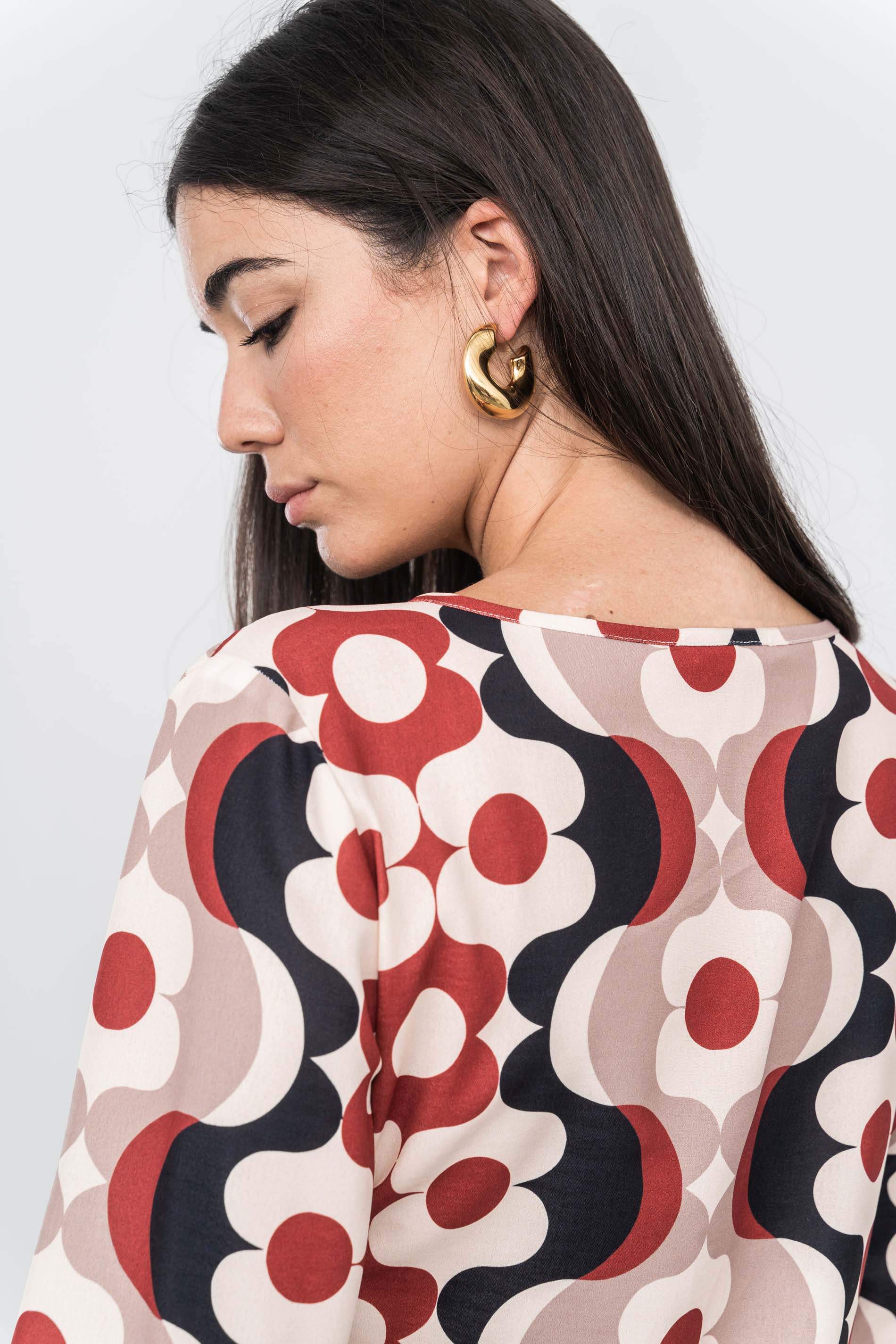 BLUSA FLOR GEOMETRICA - Imagen 6