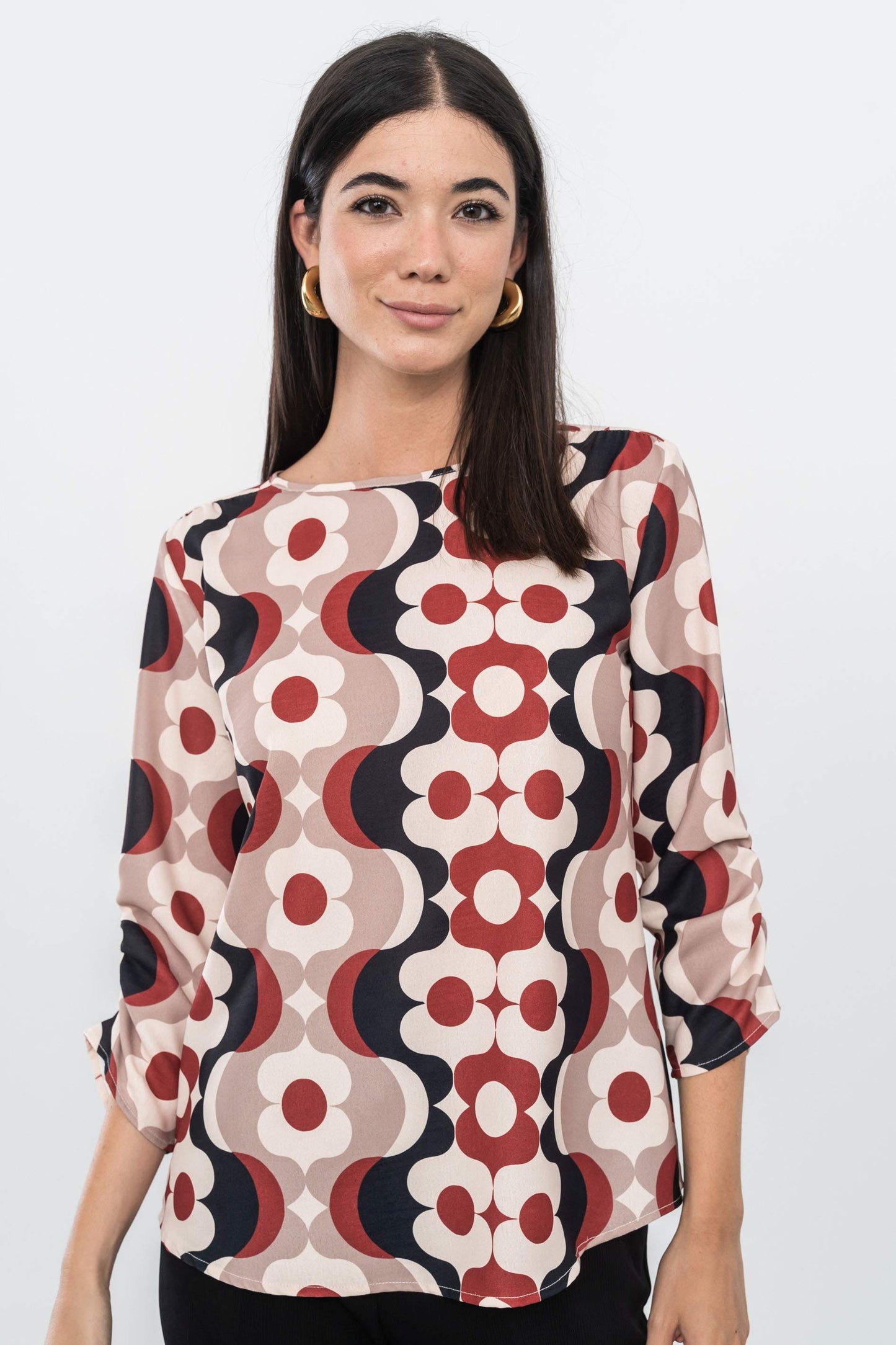BLUSA FLOR GEOMETRICA - Imagen 7
