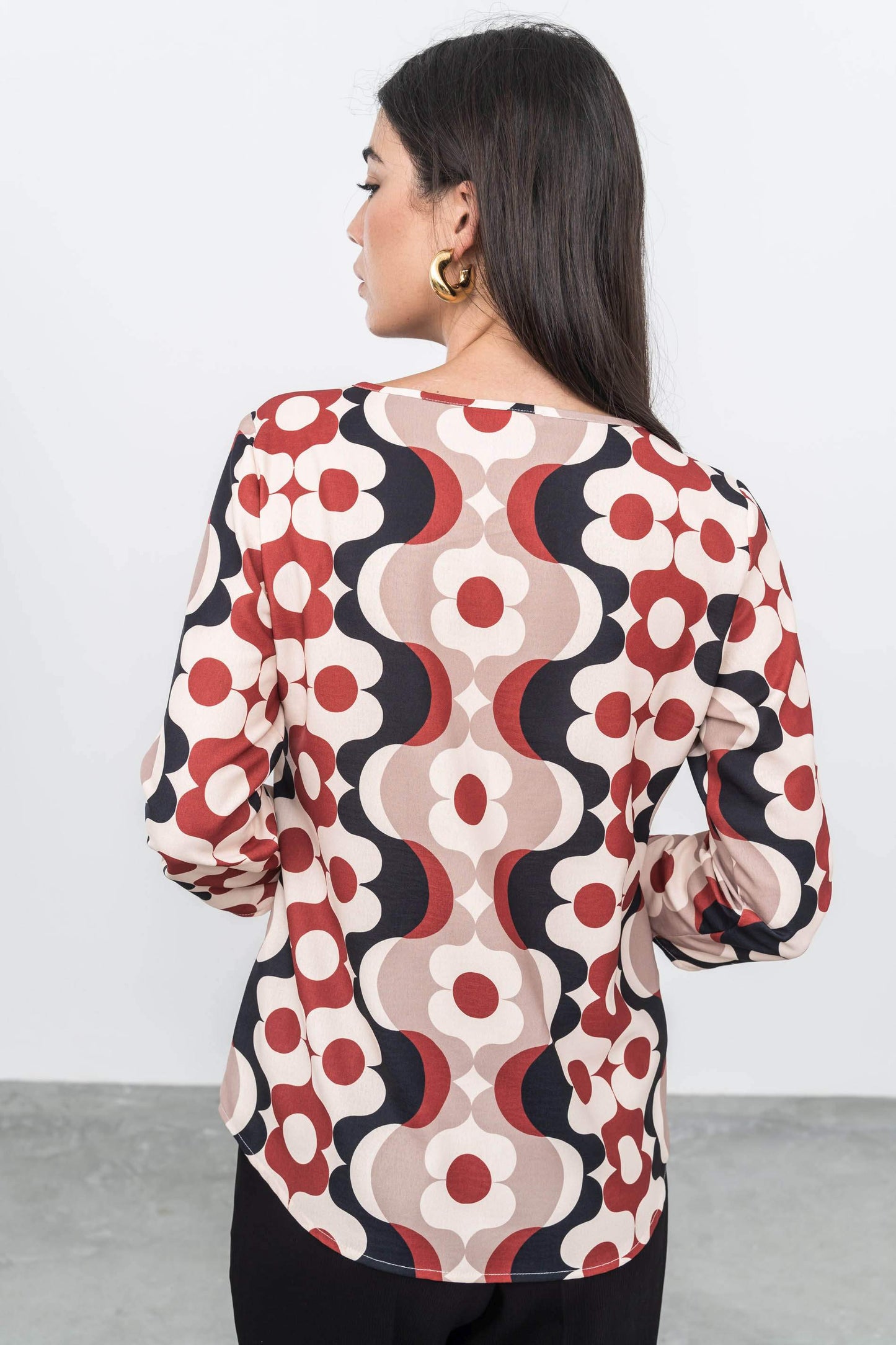 BLUSA FLOR GEOMETRICA - Imagen 8
