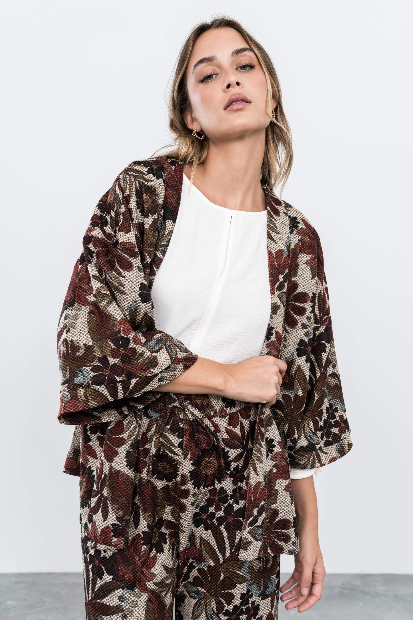 KIMONO PUNTO FLORES