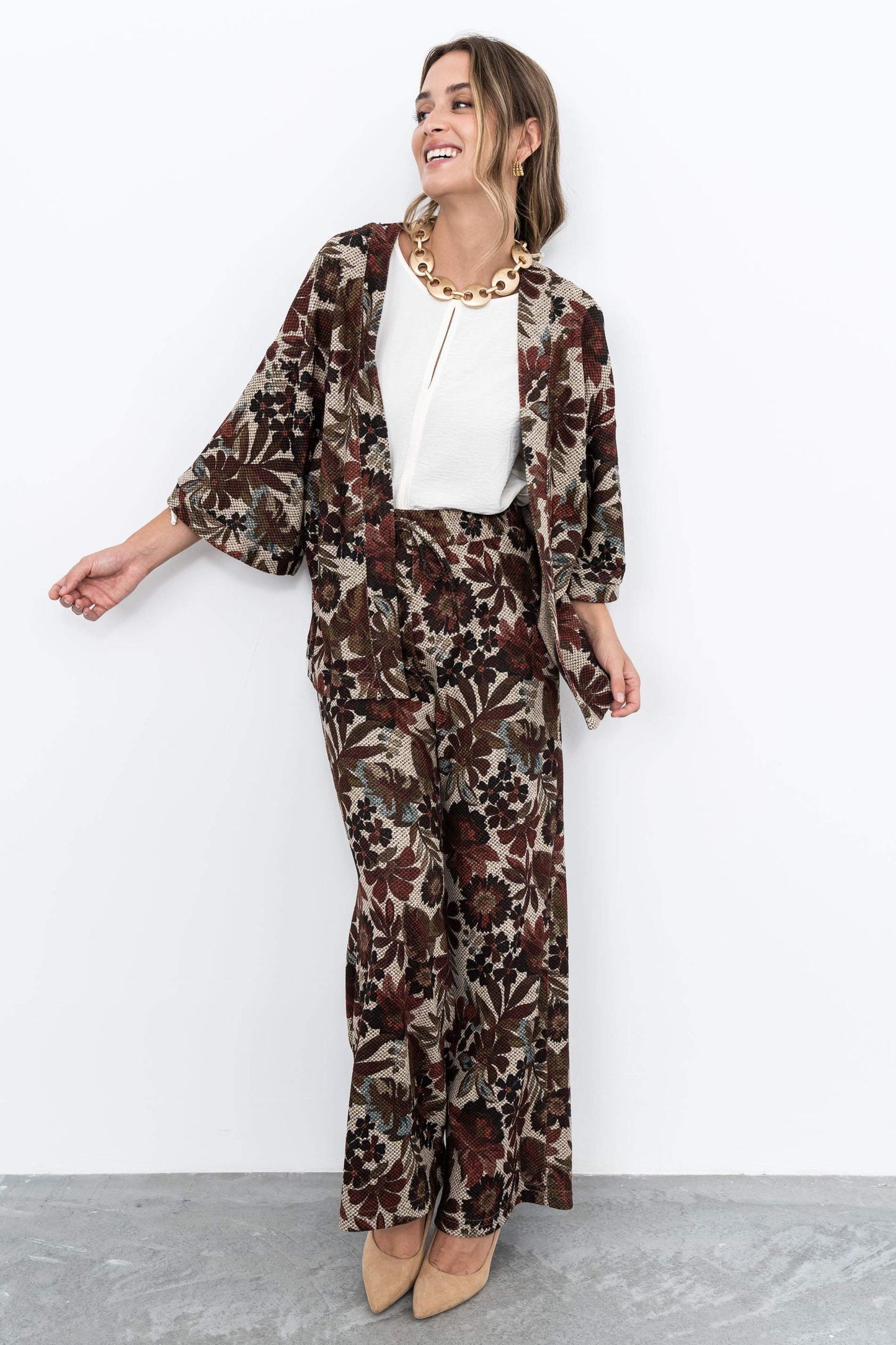 KIMONO PUNTO FLORES - Imagen 3