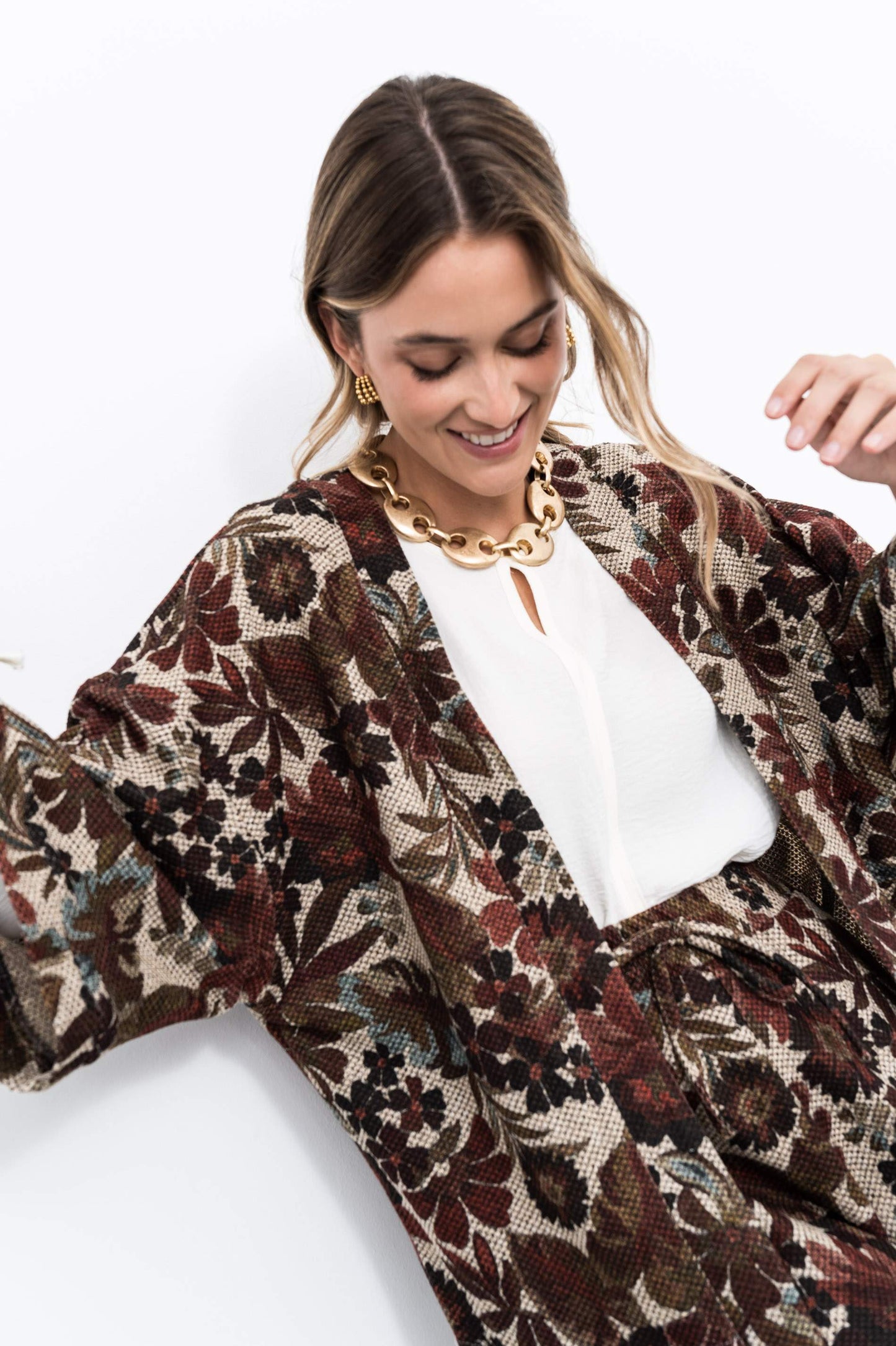 KIMONO PUNTO FLORES - Imagen 4