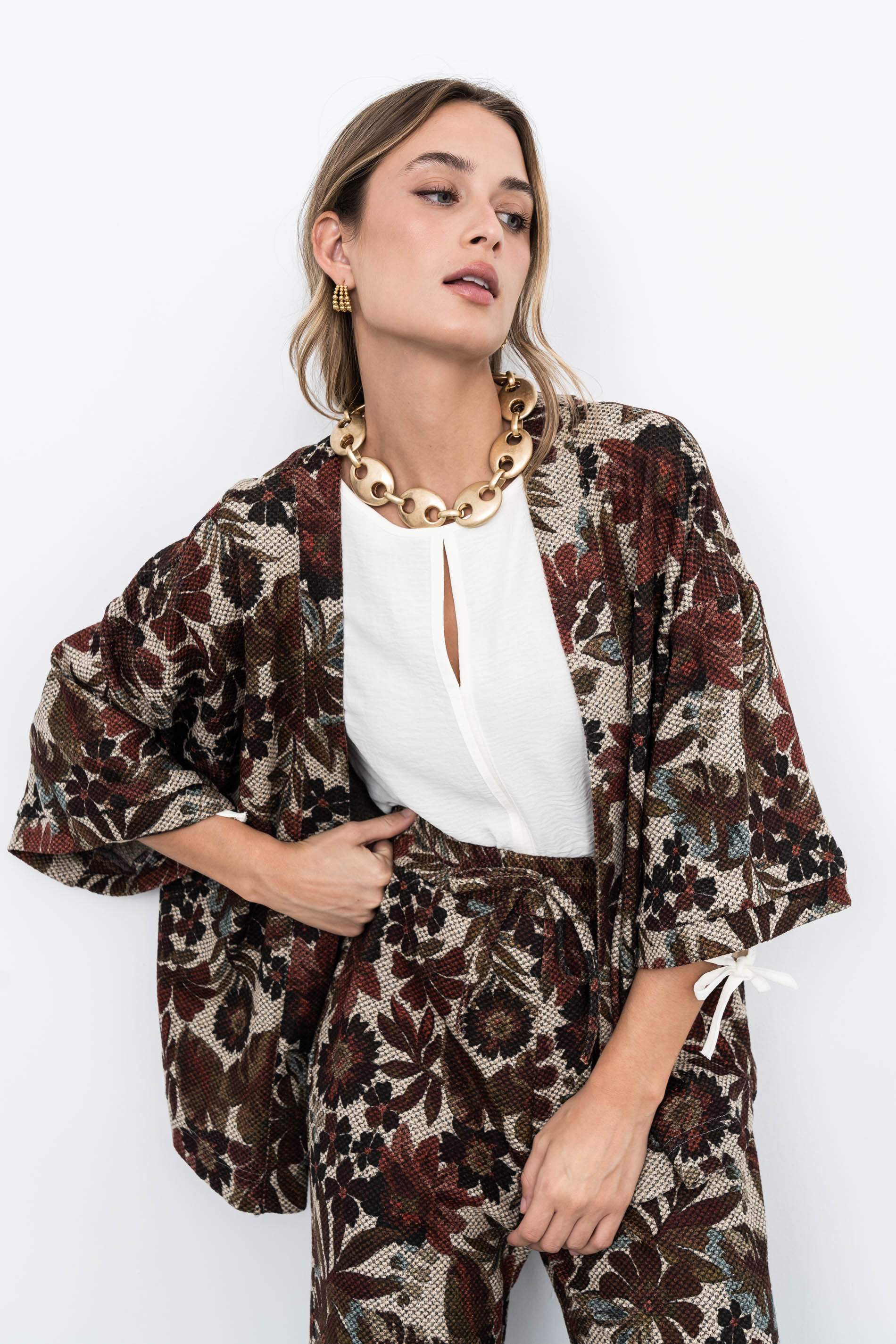 KIMONO PUNTO FLORES - Imagen 5