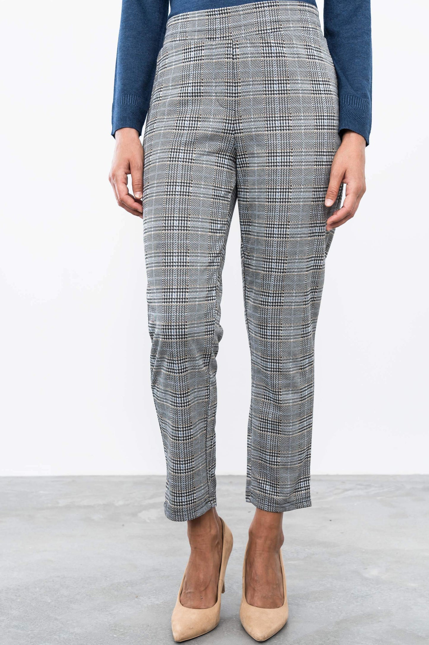 PANTALON PATA DE GALLO GRIS - Imagen 2