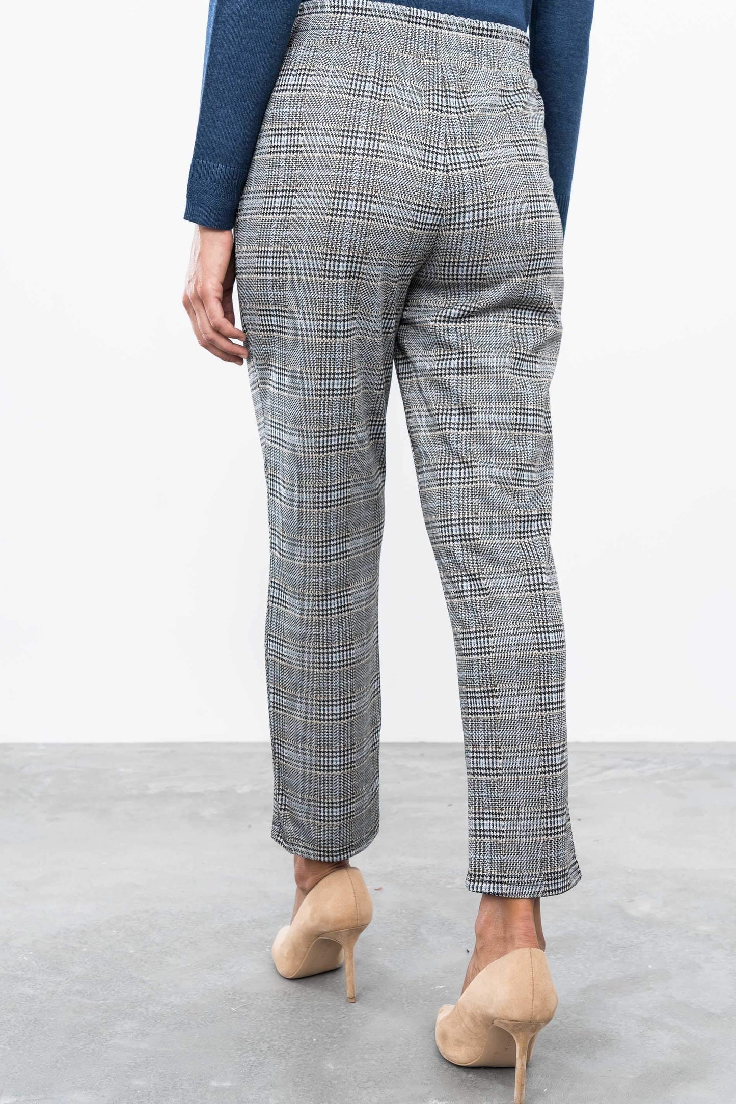 PANTALON PATA DE GALLO GRIS - Imagen 3