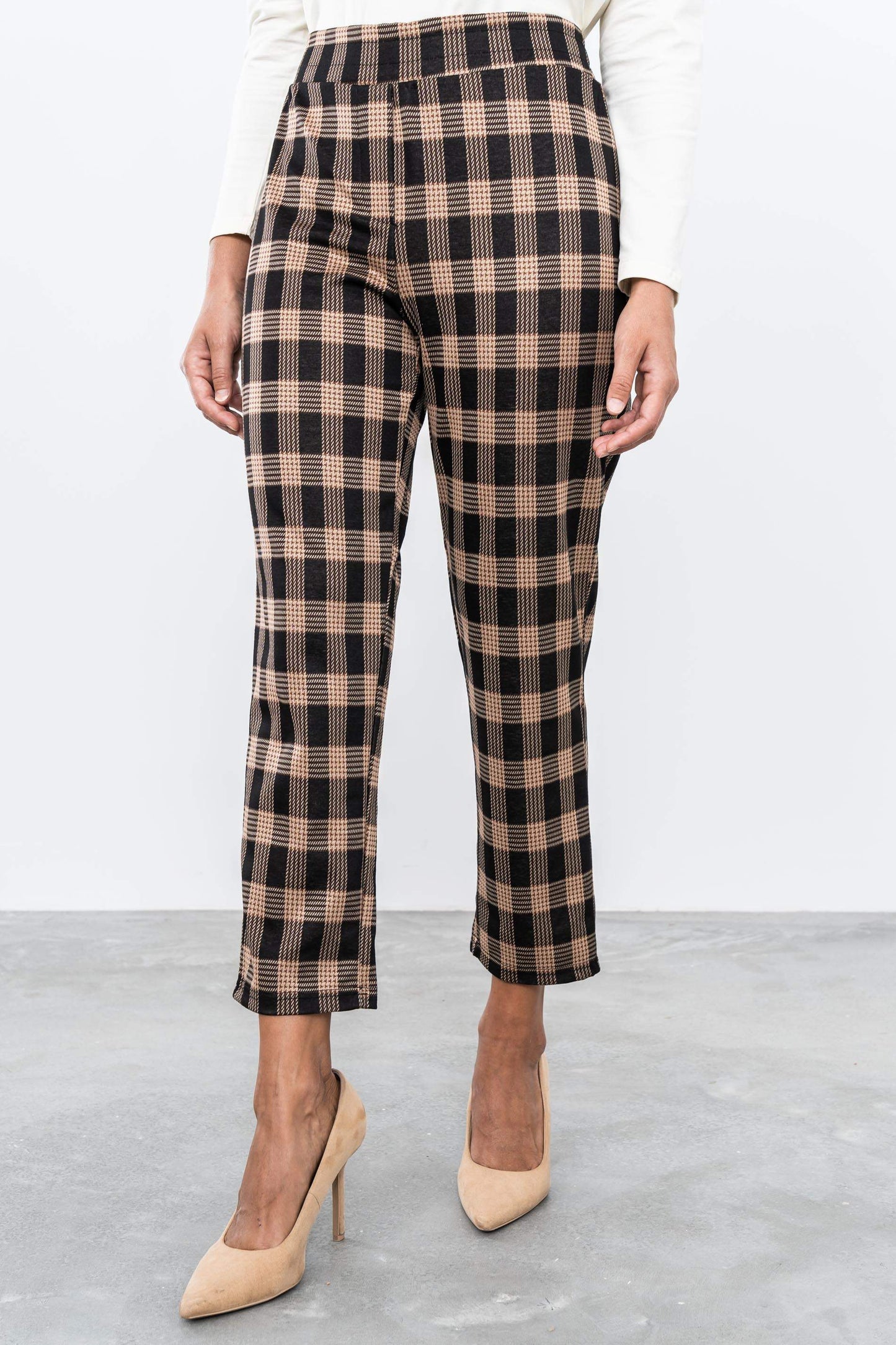 PANTALON PATA DE GALLO CUADROS - Imagen 2