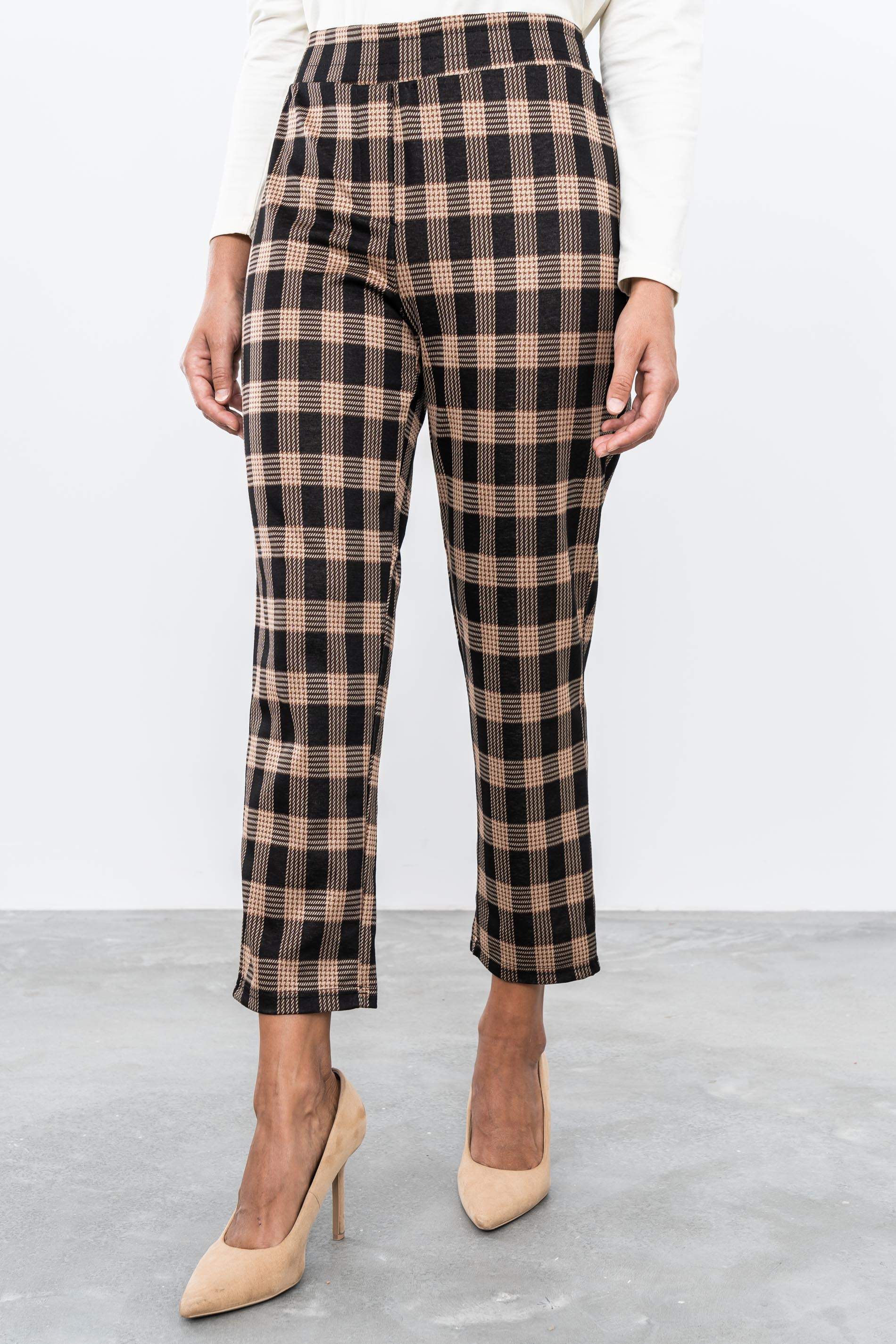 PANTALON PATA DE GALLO CUADROS - Imagen 2