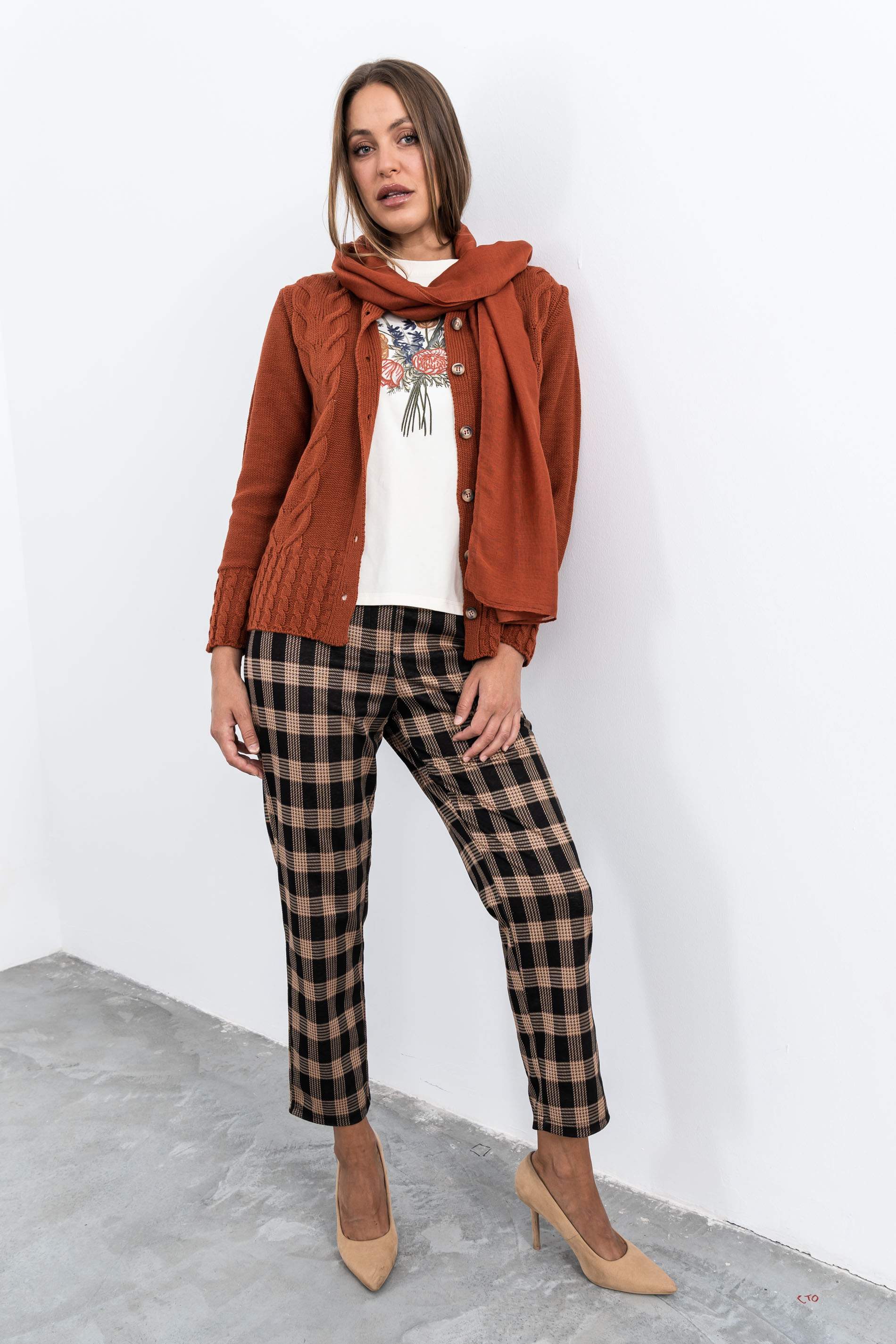 PANTALON PATA DE GALLO CUADROS - Imagen 5