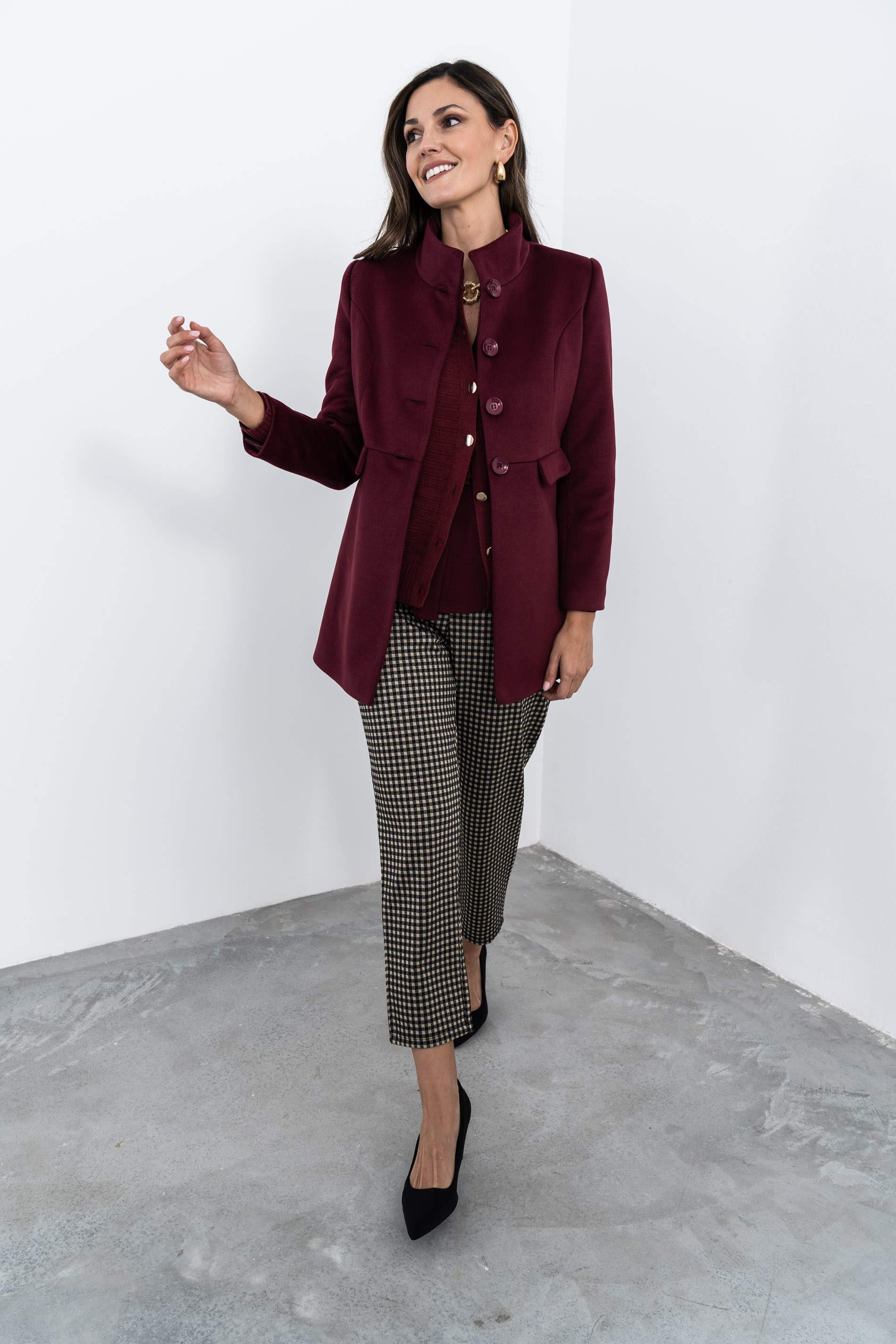 PANTALON JACQUARD TIPO VICHY