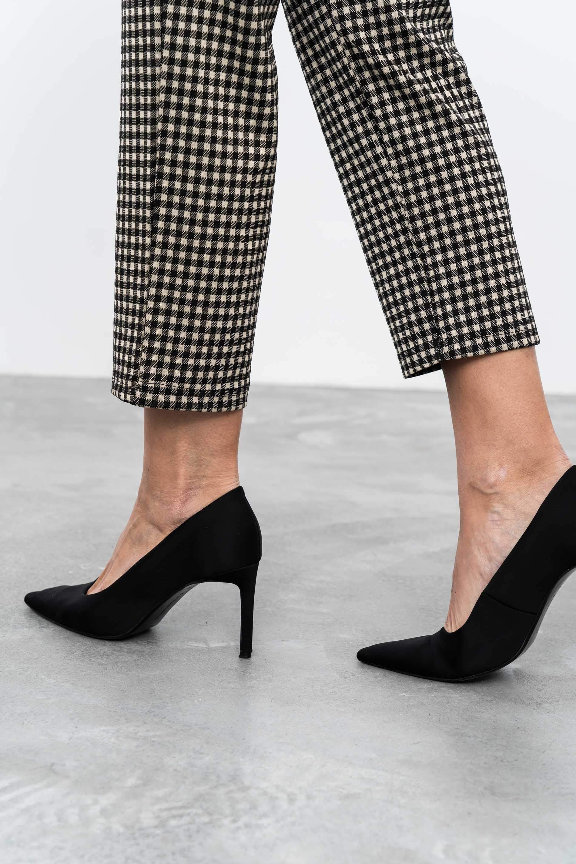 PANTALON JACQUARD TIPO VICHY - Imagen 6