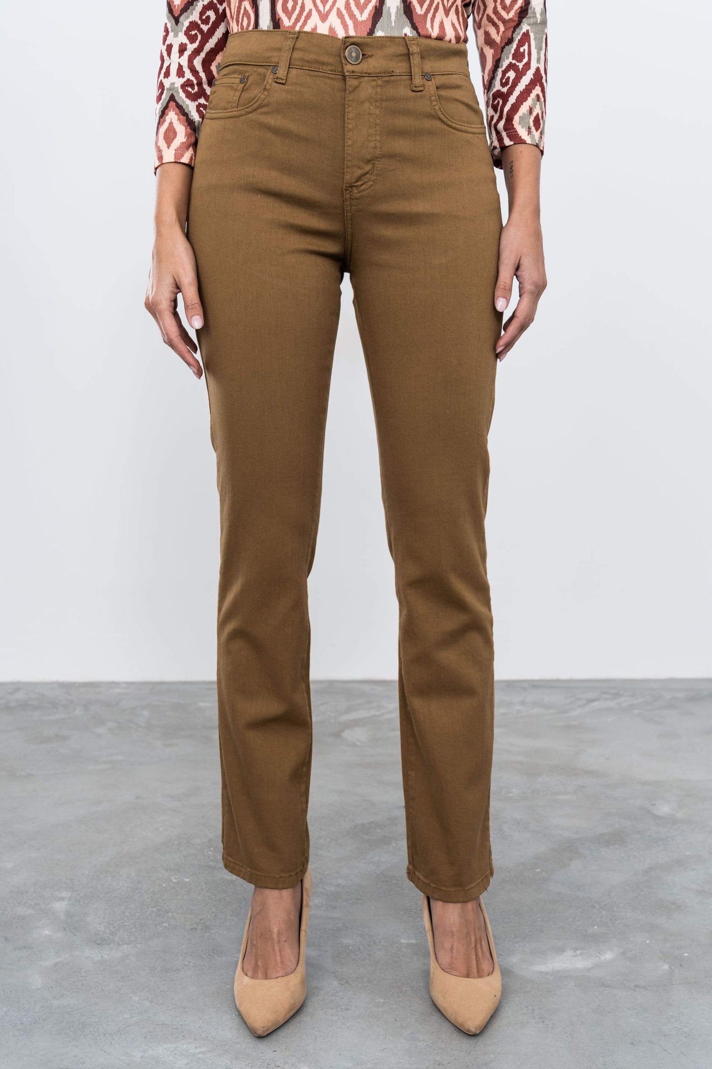 PANTALON 5 BOLSILLOS CAMEL - Imagen 2