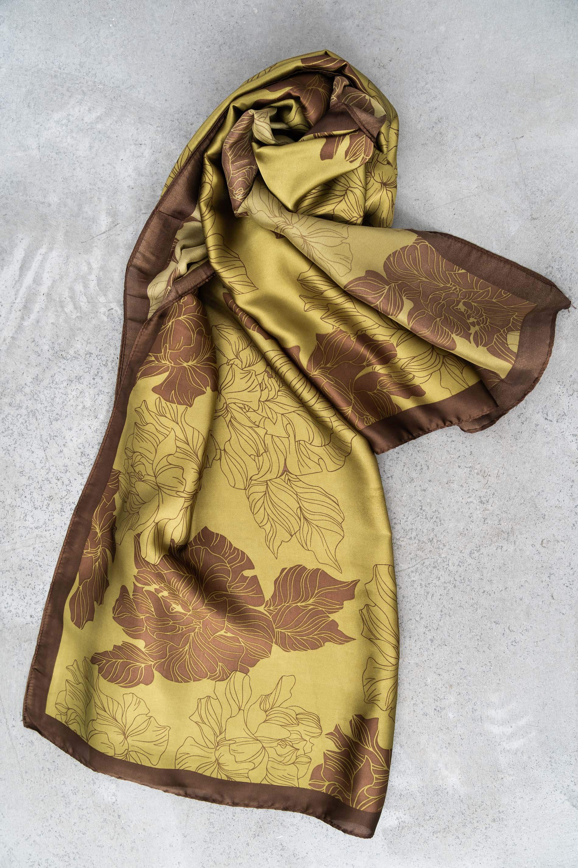 FOULARD FLOR EFECTO SEDA - Imagen 3