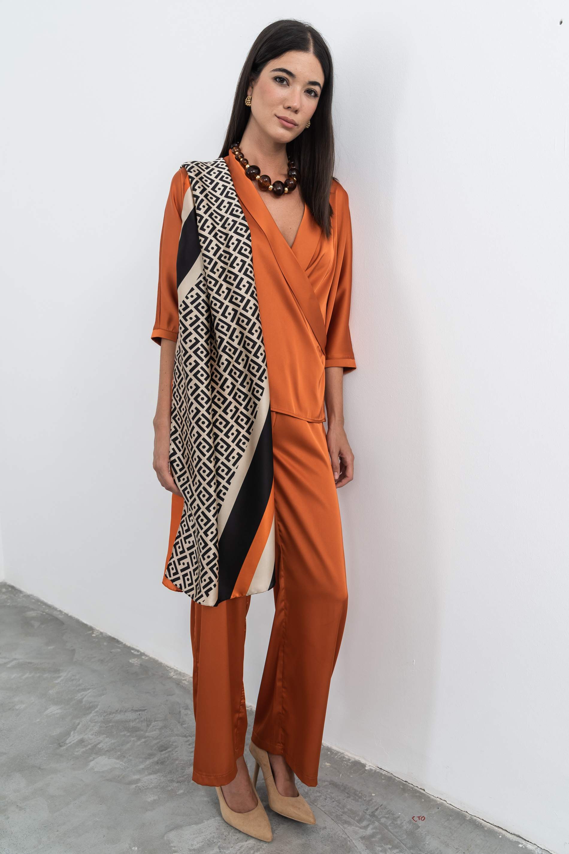 FOULARD EFECTO SEDA COMBINADO - Imagen 2