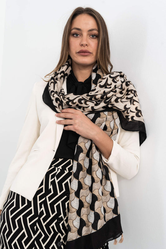 FOULARD ESTAMPADO COMBINADO