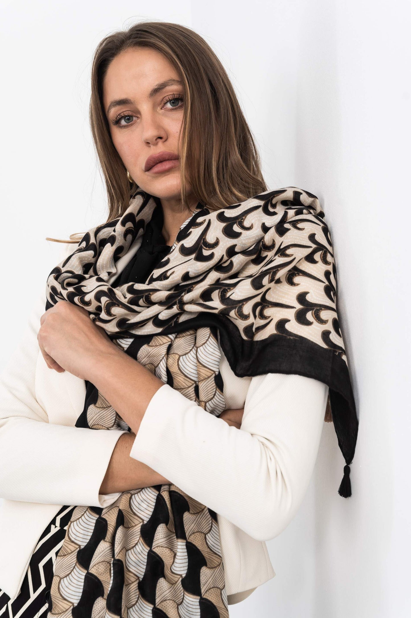 FOULARD ESTAMPADO COMBINADO - Imagen 2