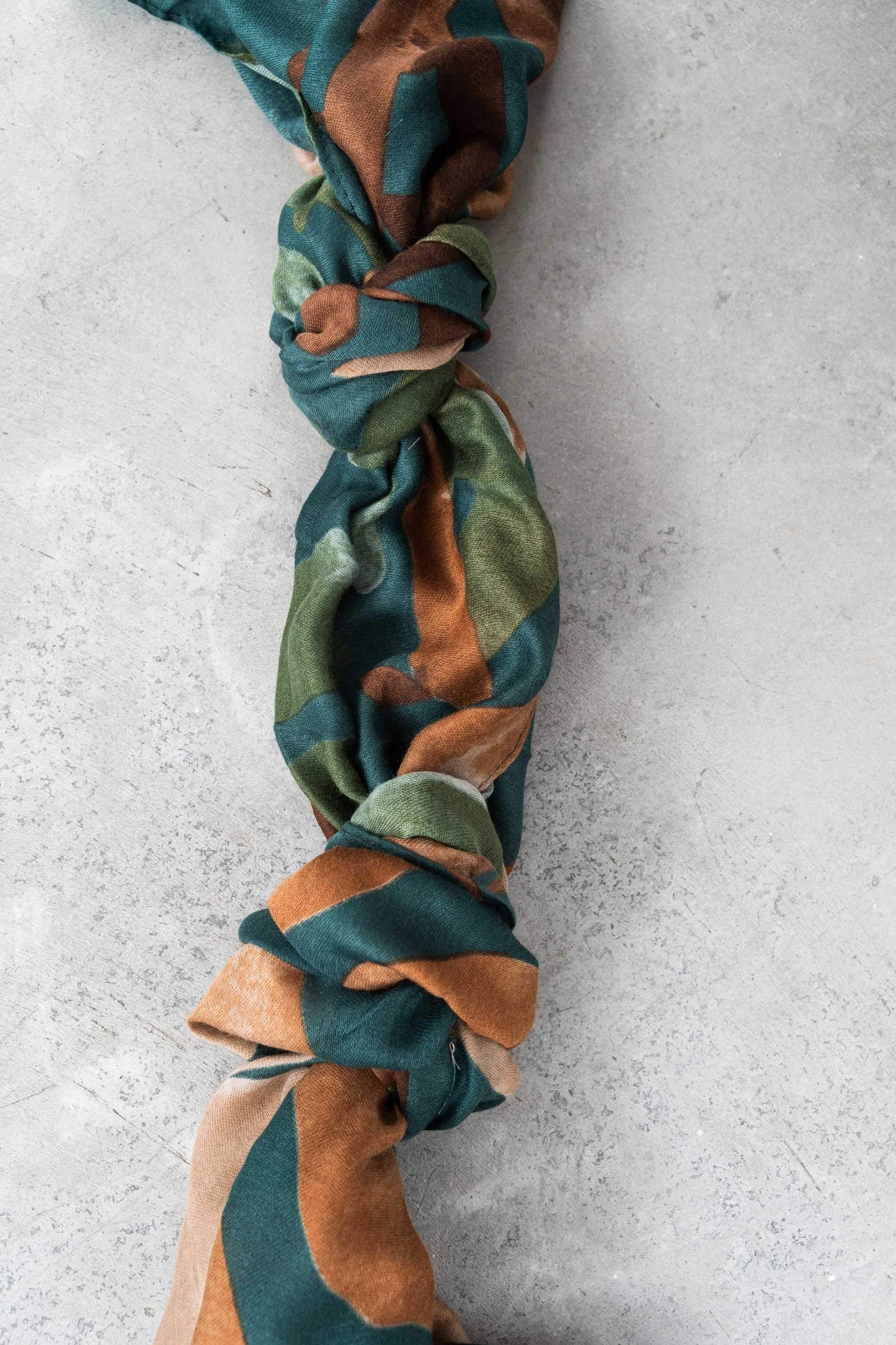 FOULARD HOJAS PALMERA VERDE - Imagen 2
