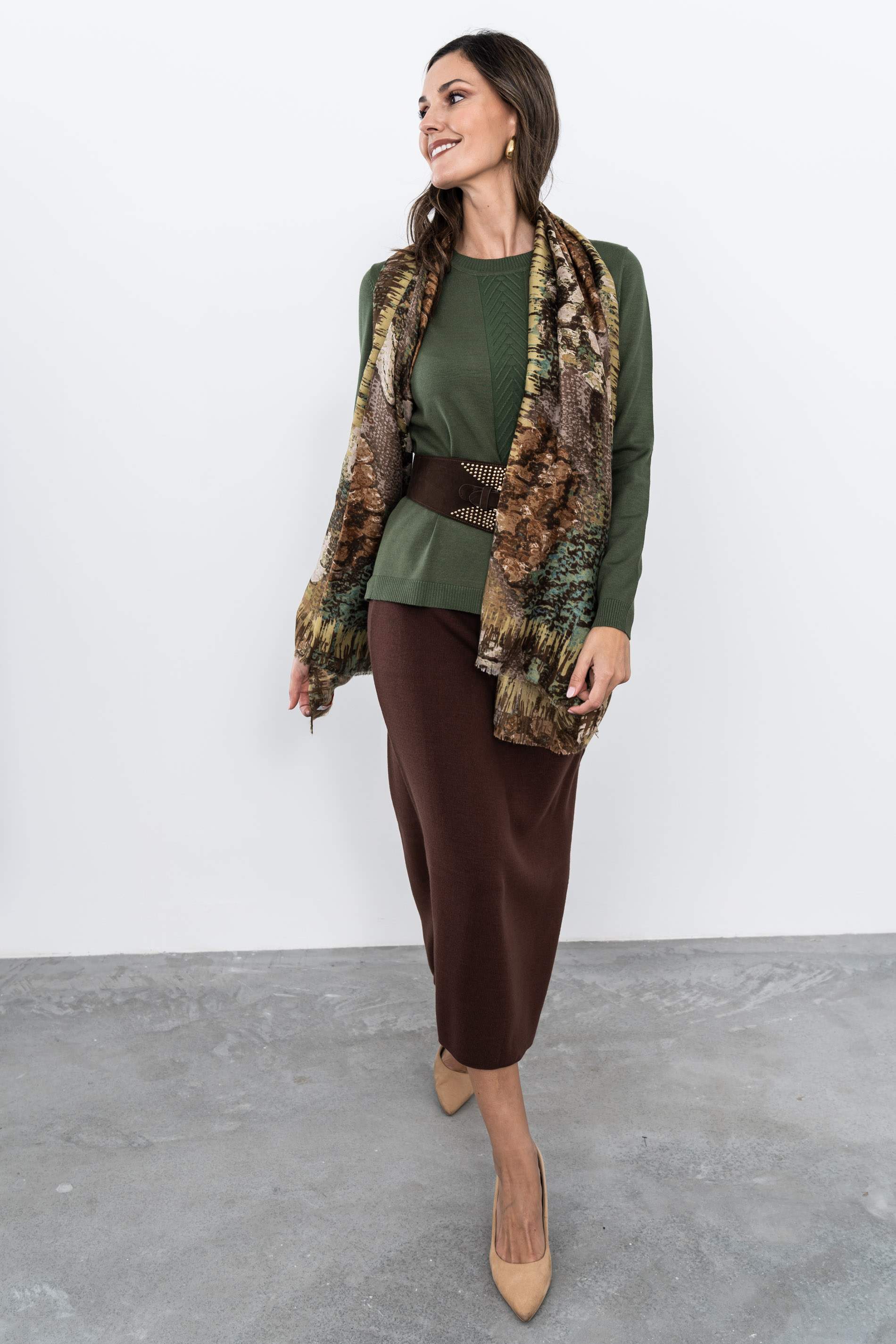 FOULARD FLOR PINCELADAS - Imagen 3