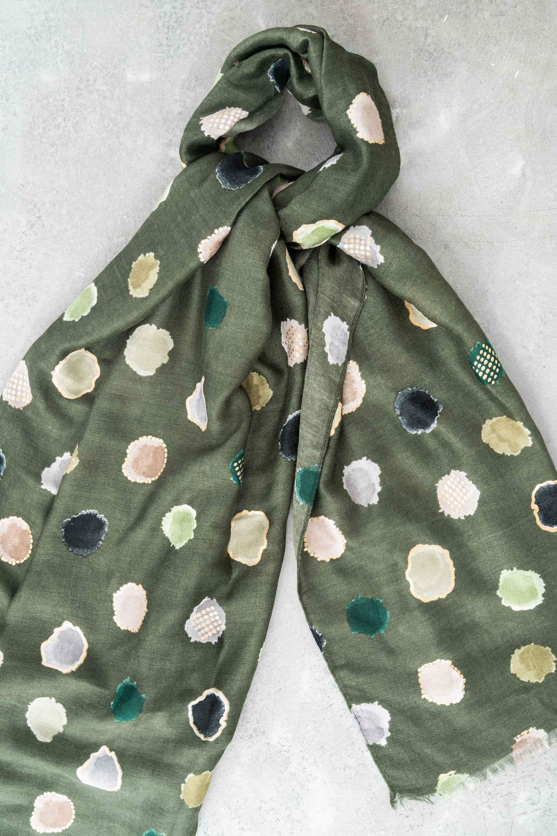 FOULARD TOPOS ORO
