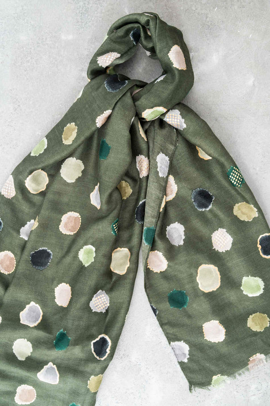 FOULARD TOPOS ORO