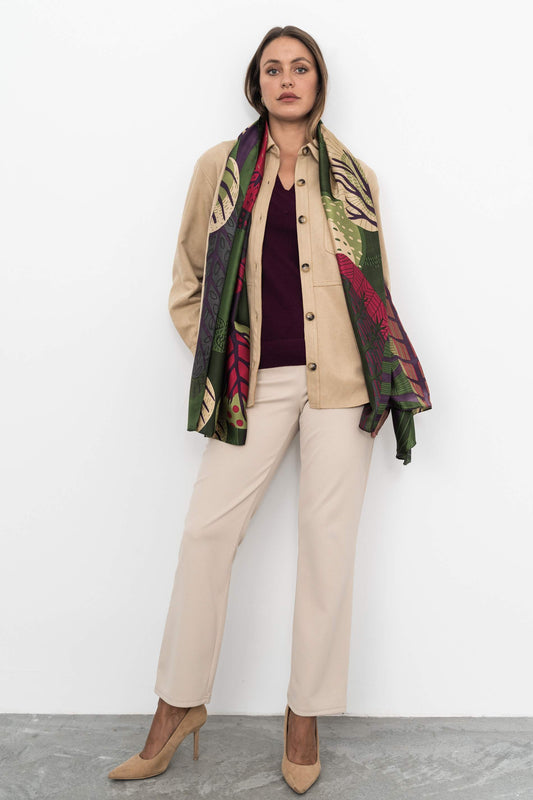 FOULARD EFECTO SEDA ARBOL