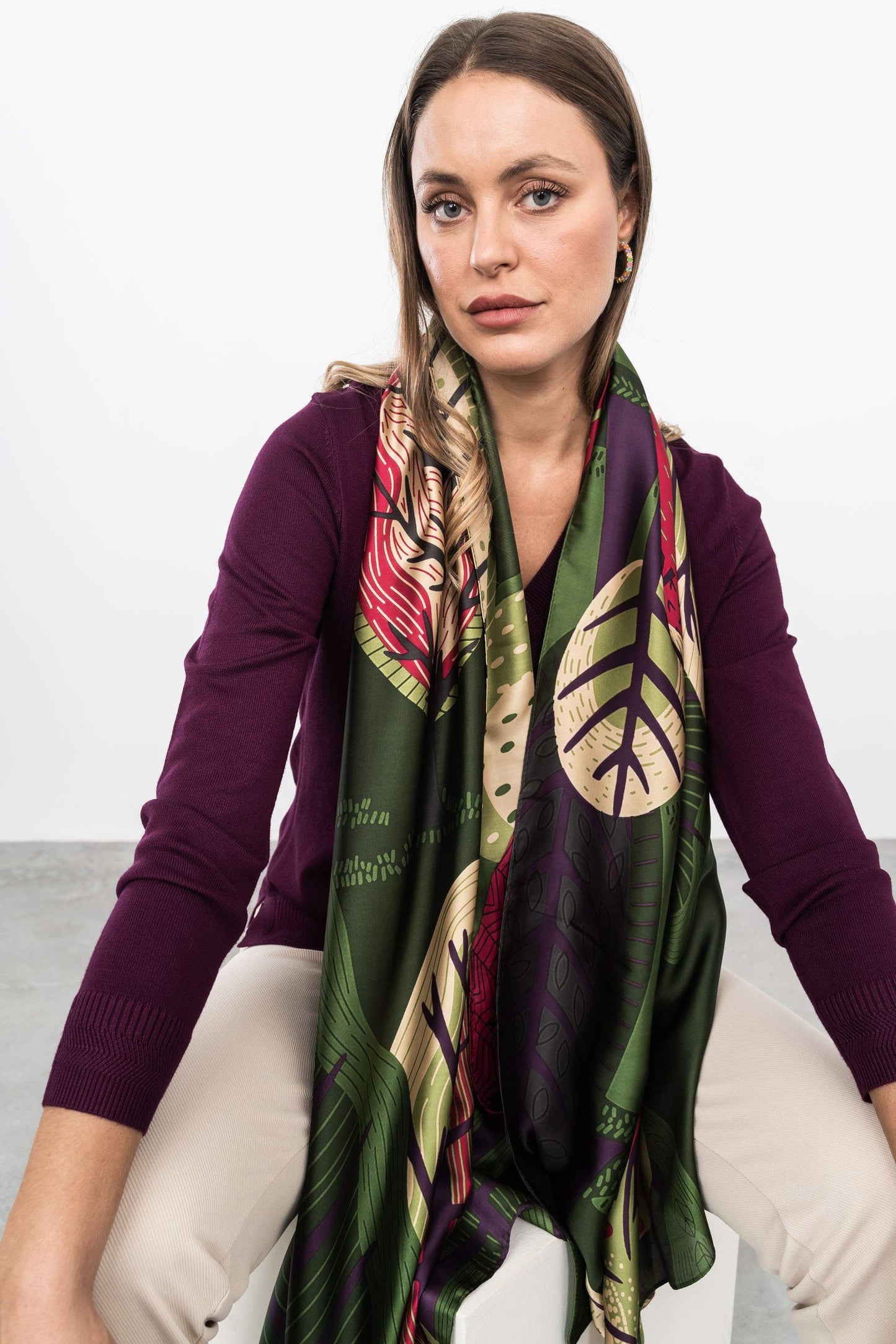 FOULARD EFECTO SEDA ARBOL - Imagen 2