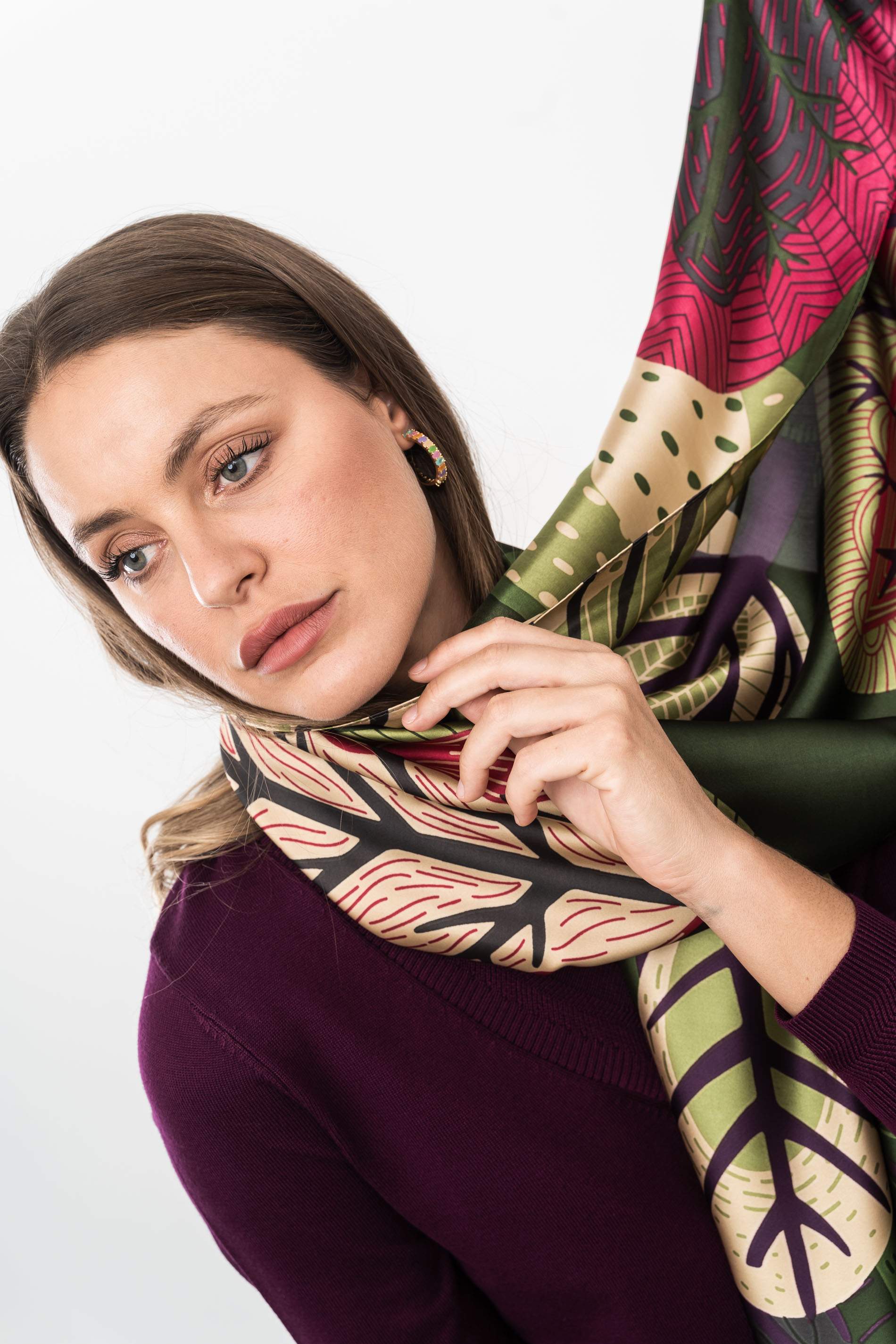 FOULARD EFECTO SEDA ARBOL - Imagen 5